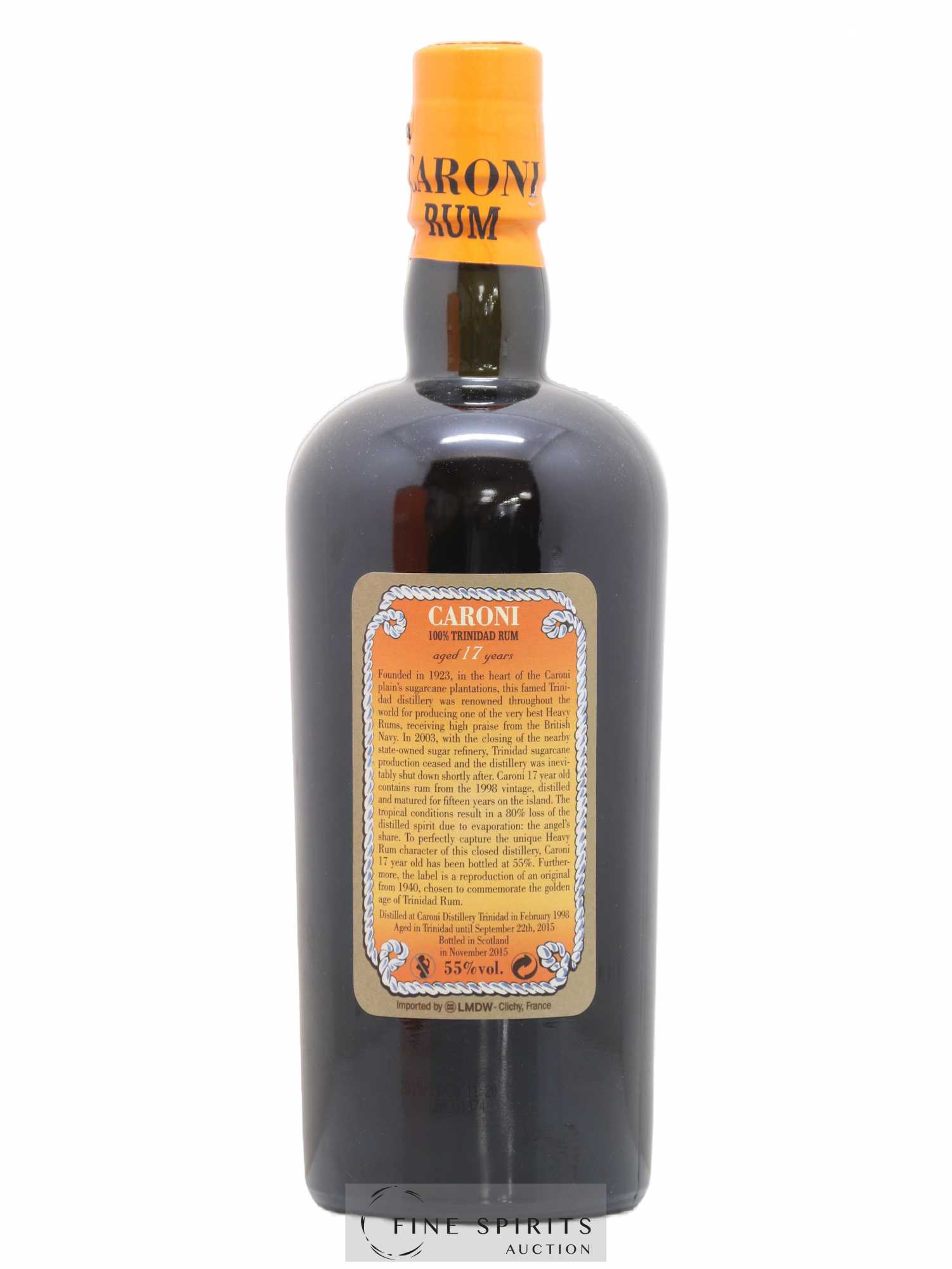 Caroni 17 years 1998 Of. 110° Proof bottled 2015 LMDW Extra Strong - Lot de 1 bouteille - 2