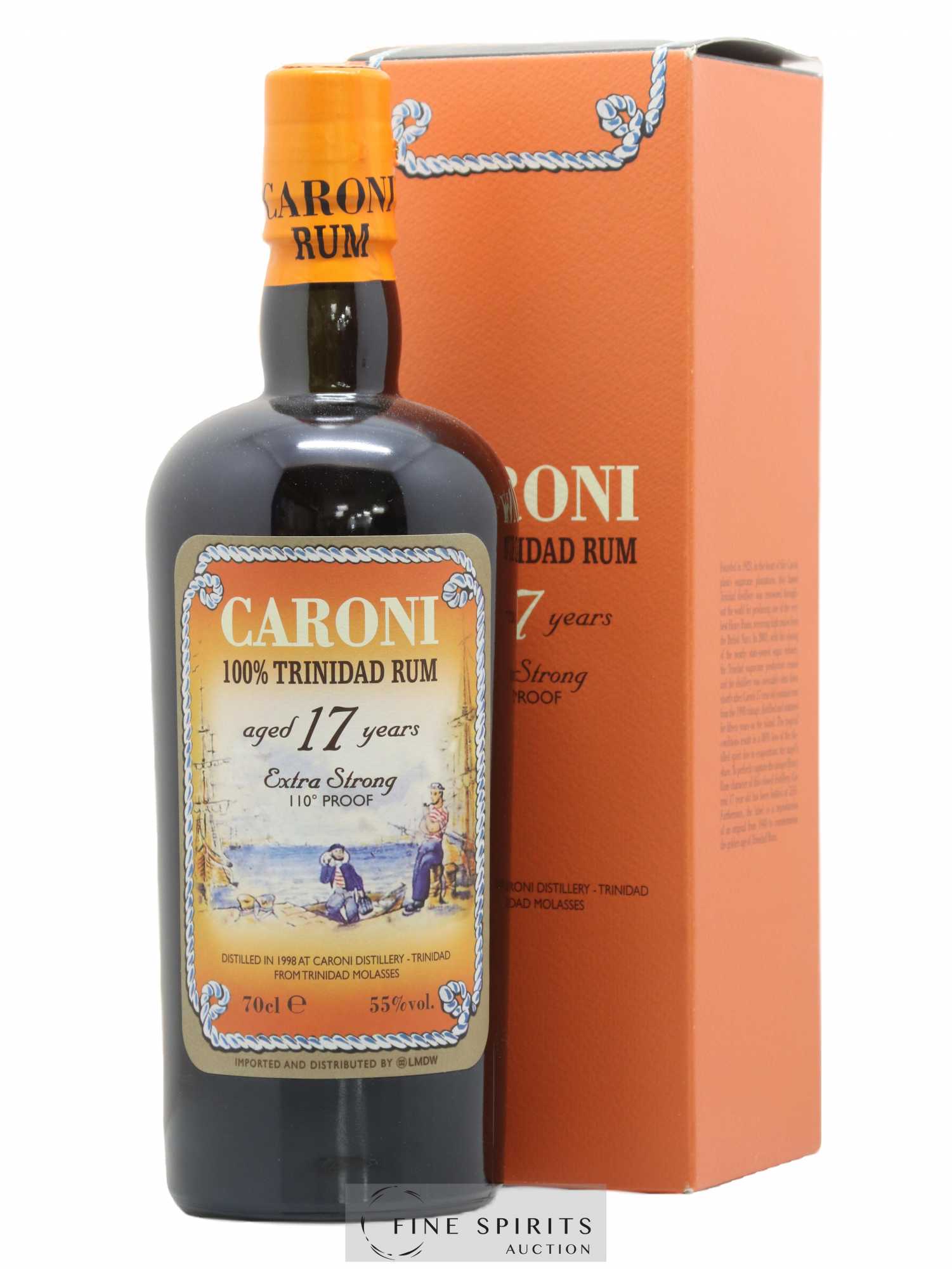 Caroni 17 years 1998 Of. 110° Proof bottled 2015 LMDW Extra Strong - Lot de 1 bouteille - 0