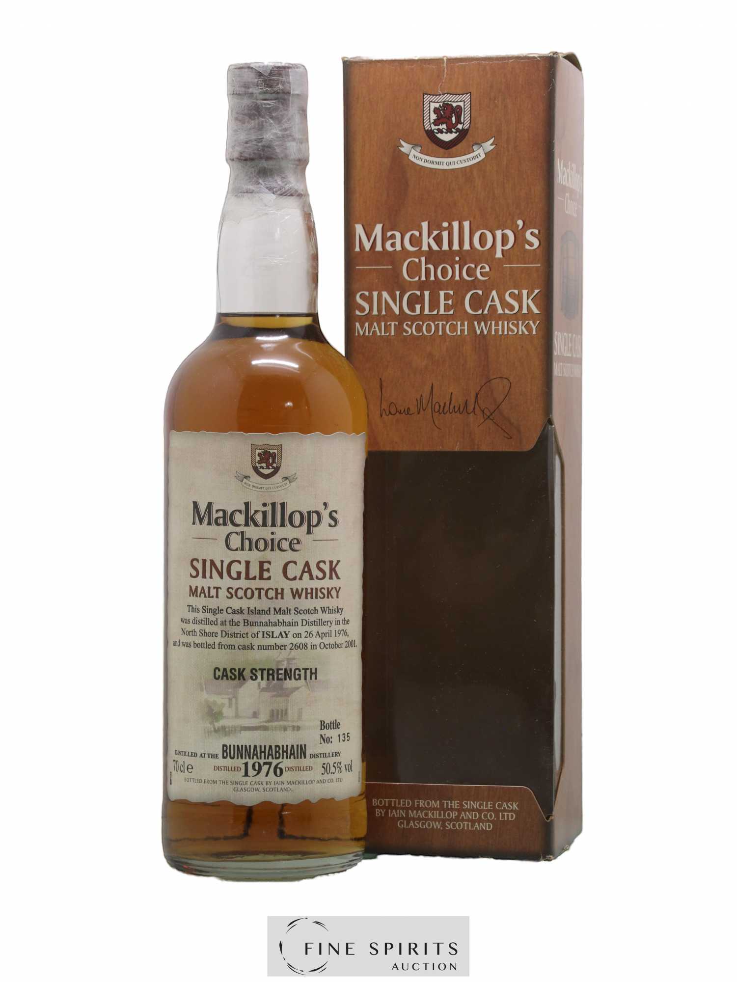 Bunnahabhain 1976 MacKillop & Co. Mackillop's Choice Single Cask n°2608 - bottled 2001 Cask Strength - Lot de 1 bouteille - 0