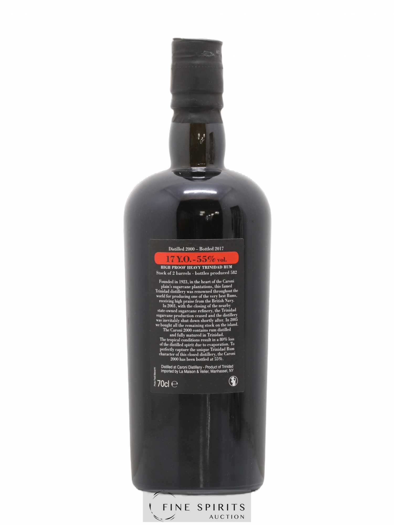Caroni 17 years 2000 Velier 110 Proof One of 582 - bottled 2017 - Lot de 1 bouteille - 2