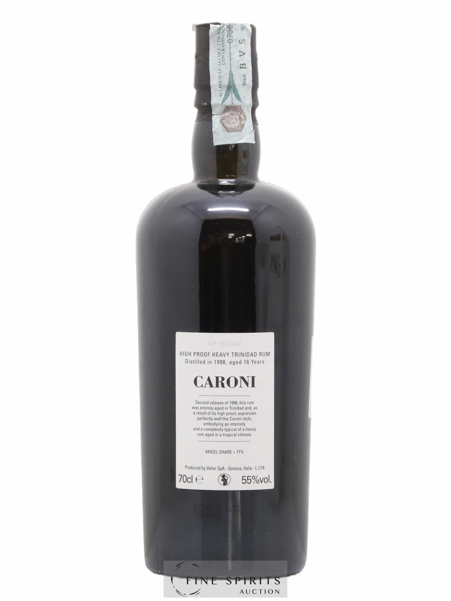 Caroni 16 years 1998 Velier No Smoking 33rd Release - One of 3850 - bottled 2014 - Lot de 1 bouteille - 2