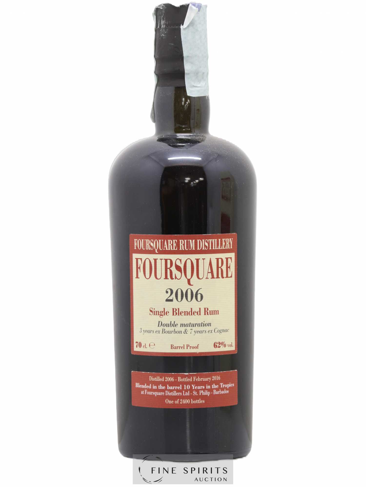 Foursquare 10 years 2006 Velier One of 2400 - bottled 2016 - Lot de 1 bouteille - 1