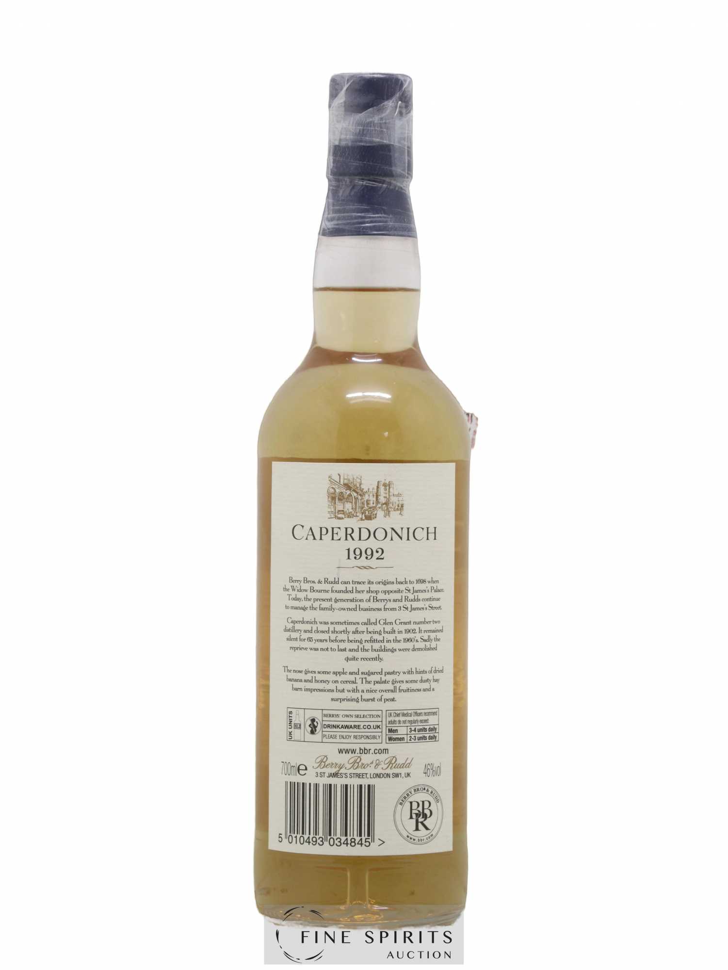 Caperdonich 21 years 1992 Berry Bros & Rudd Cask n°121123 - bottled 2014 - Lot de 1 bouteille - 1