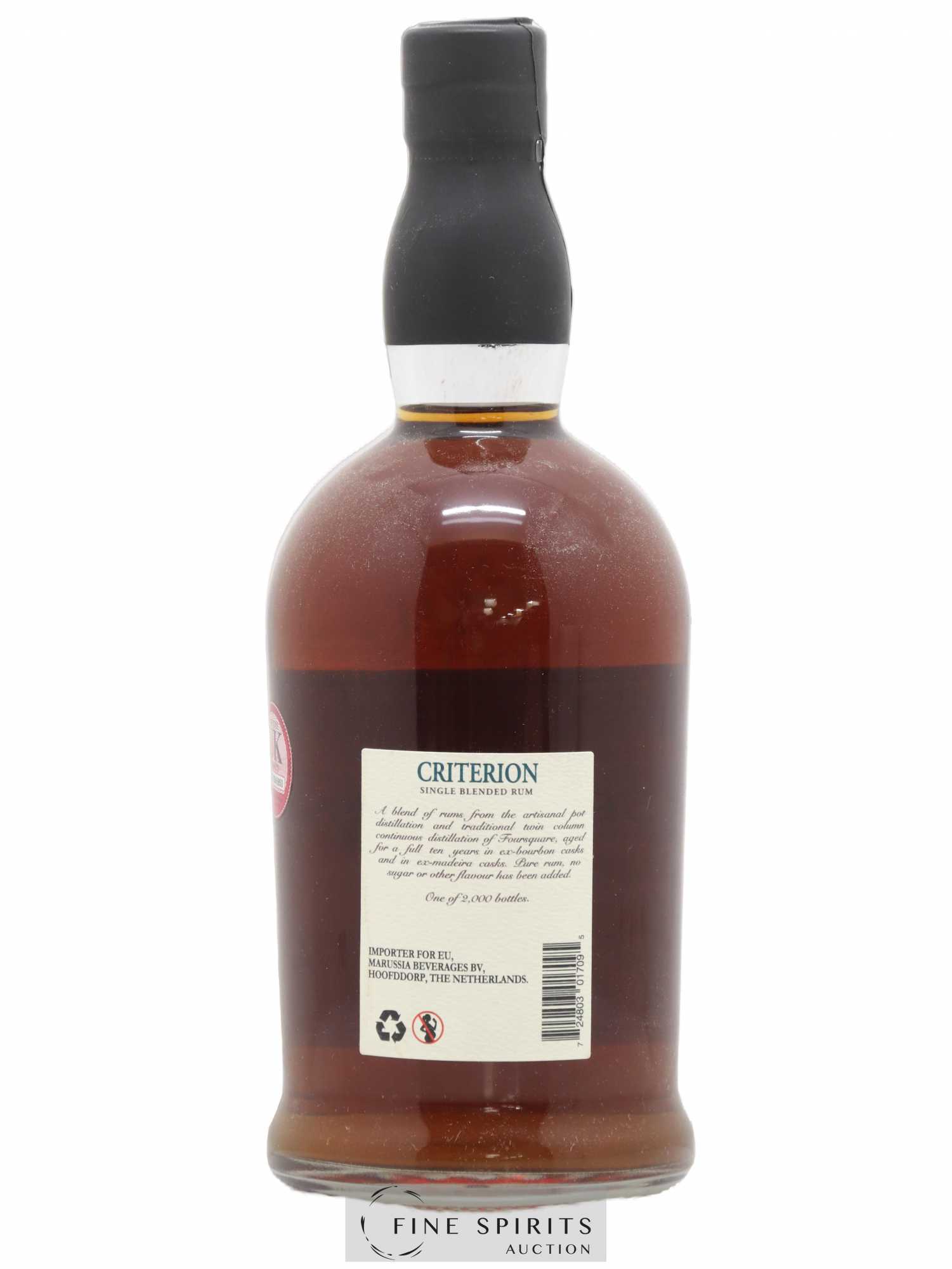 Foursquare 10 years Of. Criterion Mark V - bottled 2017 Exceptional Cask Selection - Lot of 1 bottle - 1