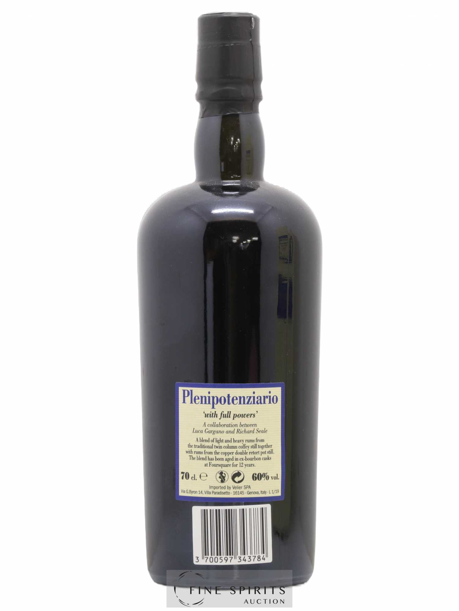 Foursquare 12 years 2007 Velier Plenipotenziario Barrel Proof - One of 6000 - bottled 2019 - Lot de 1 bouteille - 2