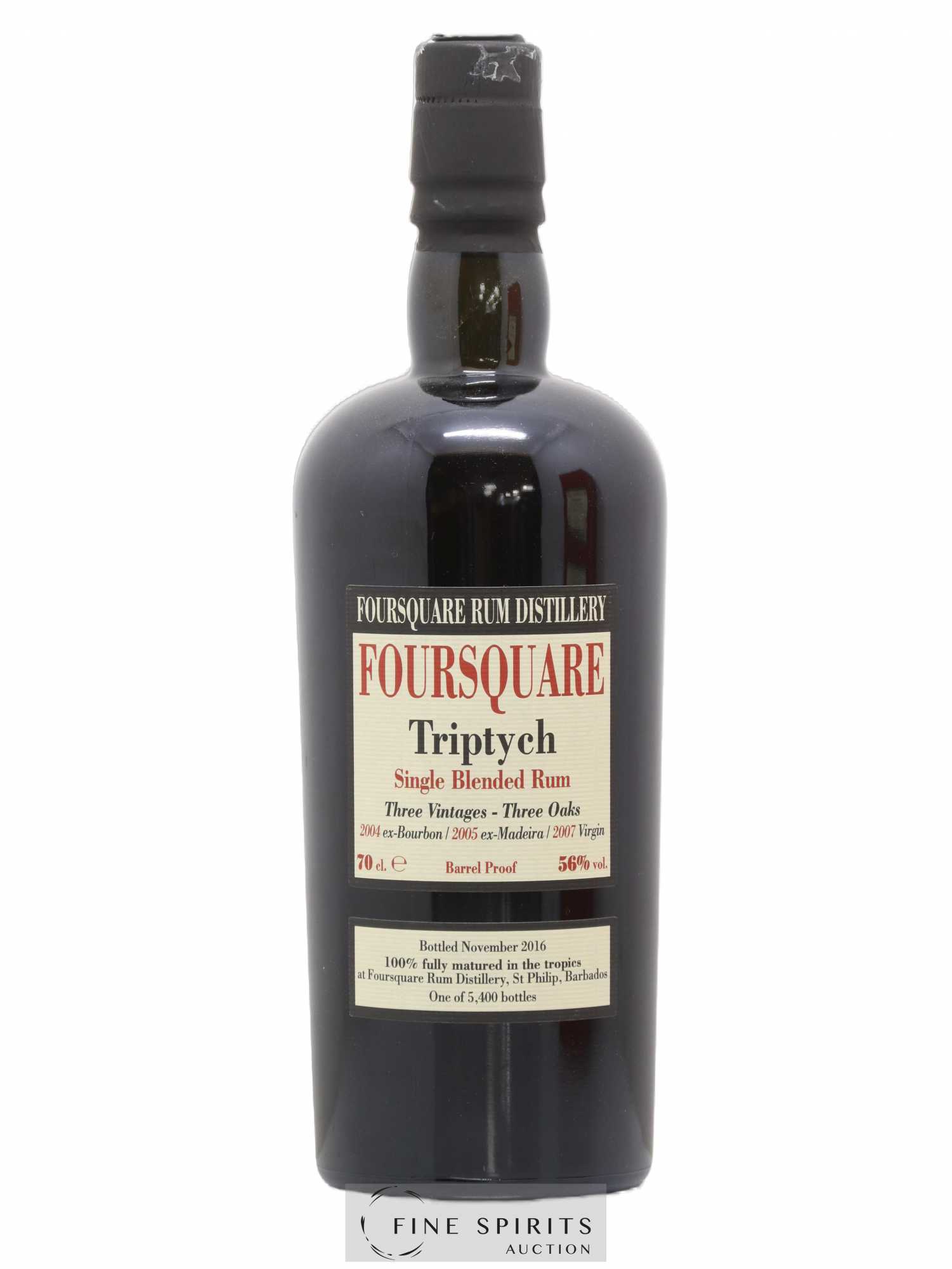 Foursquare Velier Triptych One of 5400 - bottled 2016 - Lot de 1 bouteille - 1