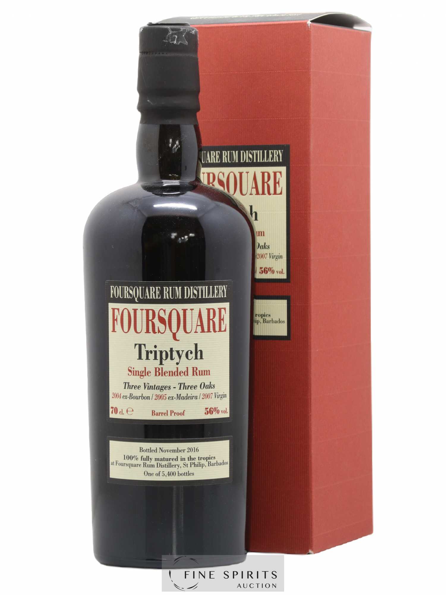 Foursquare Velier Triptych One of 5400 - bottled 2016 - Lot de 1 bouteille - 0