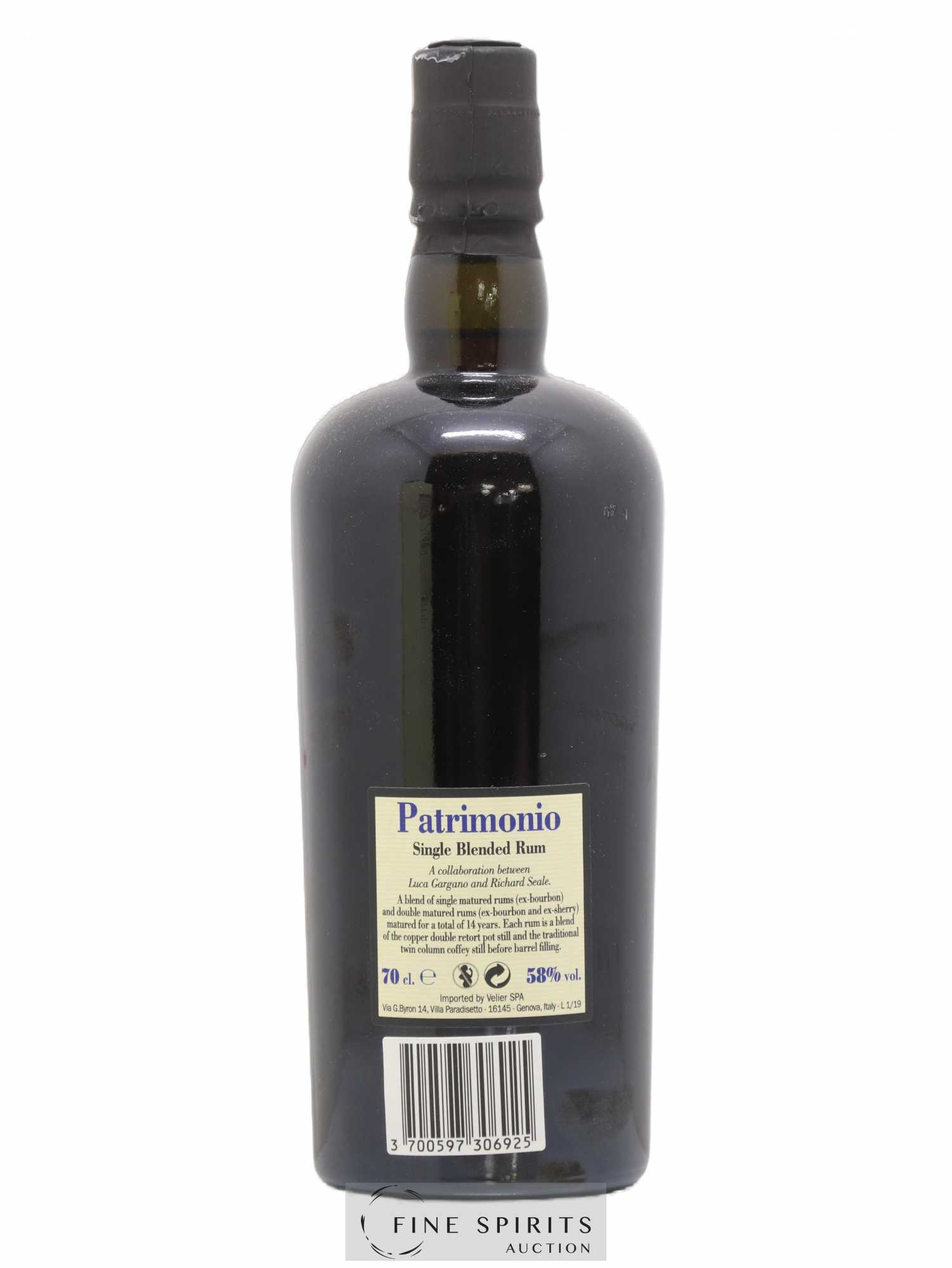 Foursquare 14 years 2004 Of. Patrimonio Double Maturation - One of 6000 - bottled 2019 Velier - Lot de 1 bouteille - 2