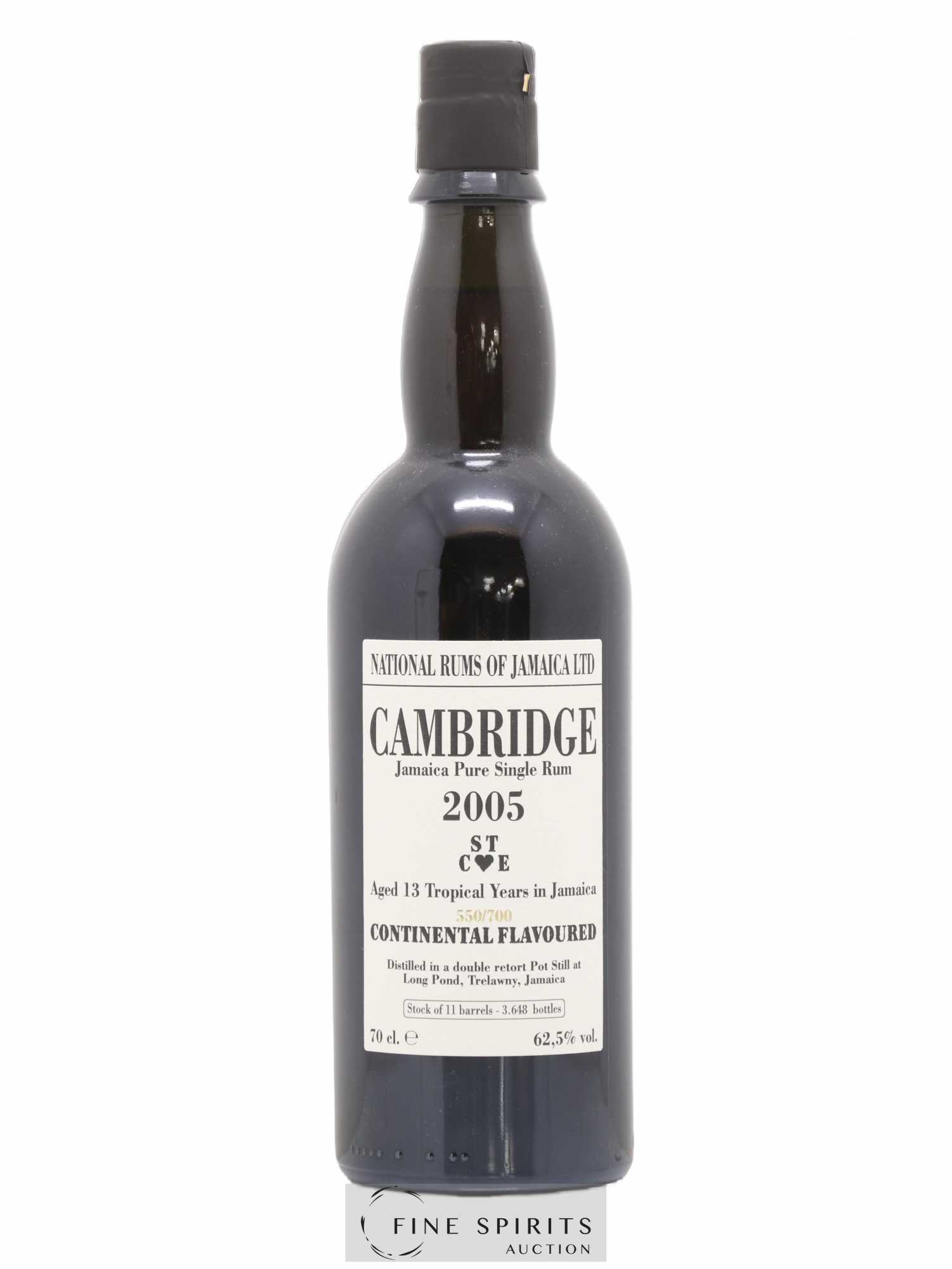 Cambridge 13 years 2005 Of. Mark ST C E - One of 3648 - bottled 2018 LM&V National Rums of Jamaica - Lot de 1 bouteille - 1