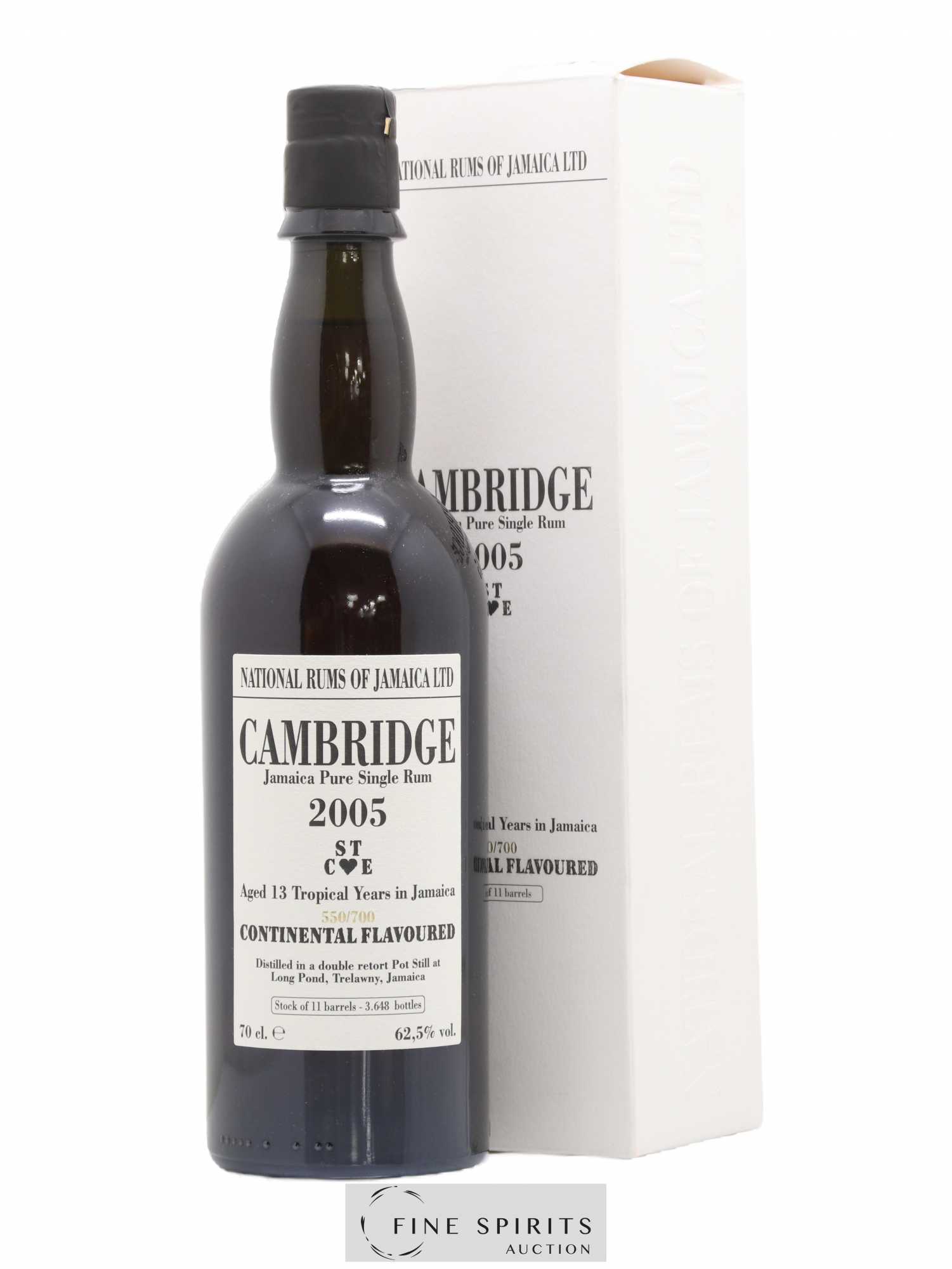 Cambridge 13 years 2005 Of. Mark ST C E - One of 3648 - bottled 2018 LM&V National Rums of Jamaica - Lot de 1 bouteille - 0