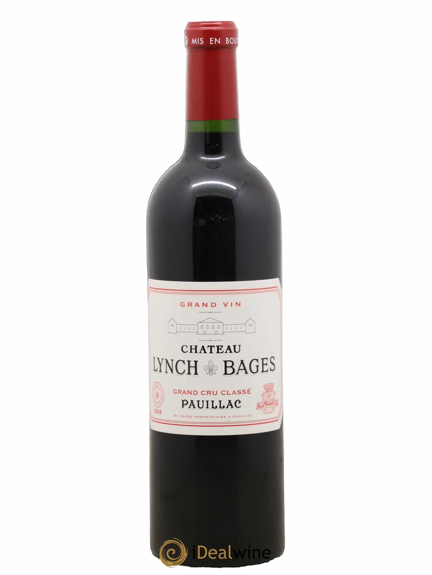 Château Lynch Bages 5ème Grand Cru Classé 2008 - Lot de 1 bouteille - 0