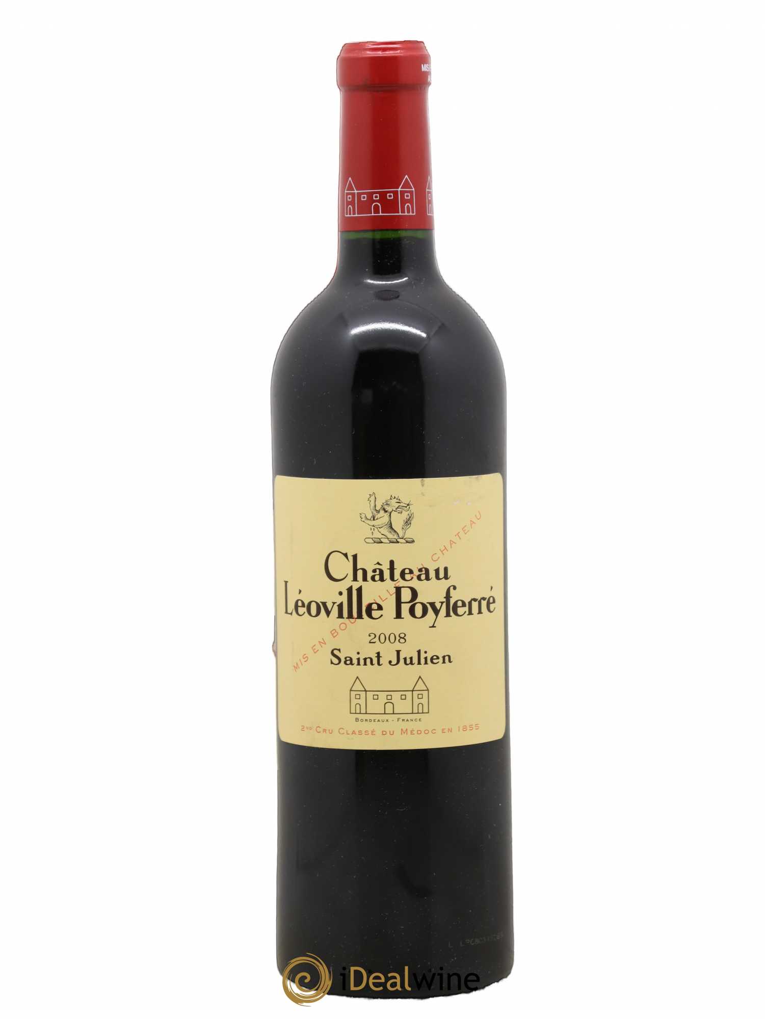 Château Léoville Poyferré 2ème Grand Cru Classé 2008 - Lot de 1 bouteille - 0