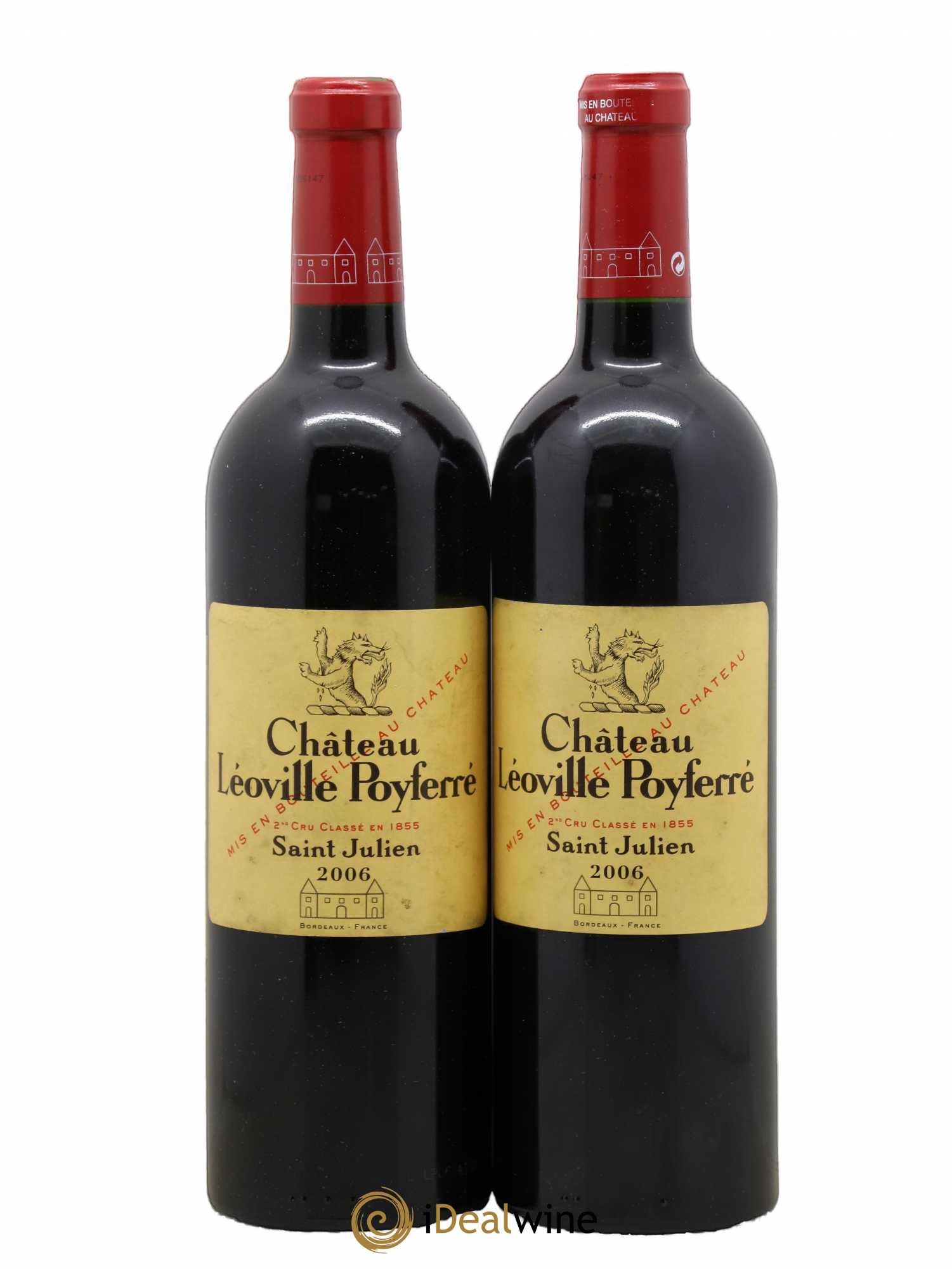 Château Léoville Poyferré 2ème Grand Cru Classé 2006 - Lot de 2 bouteilles - 0