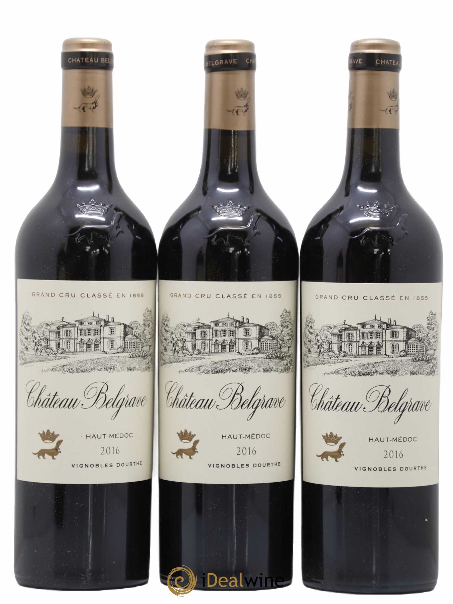 Château Belgrave 5ème Grand Cru Classé 2016 - Lot de 3 bouteilles - 0