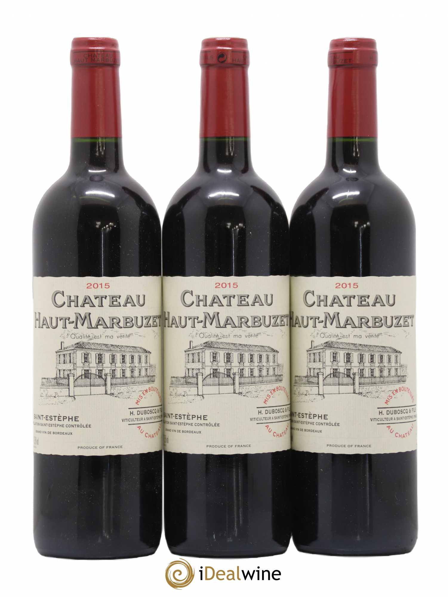 Château Haut Marbuzet 2015 - Lot de 3 bouteilles - 0