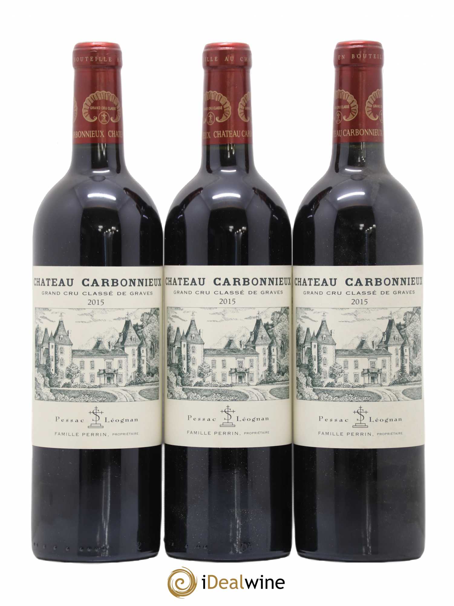 Château Carbonnieux Cru Classé de Graves 2015 - Lot de 3 bouteilles - 0