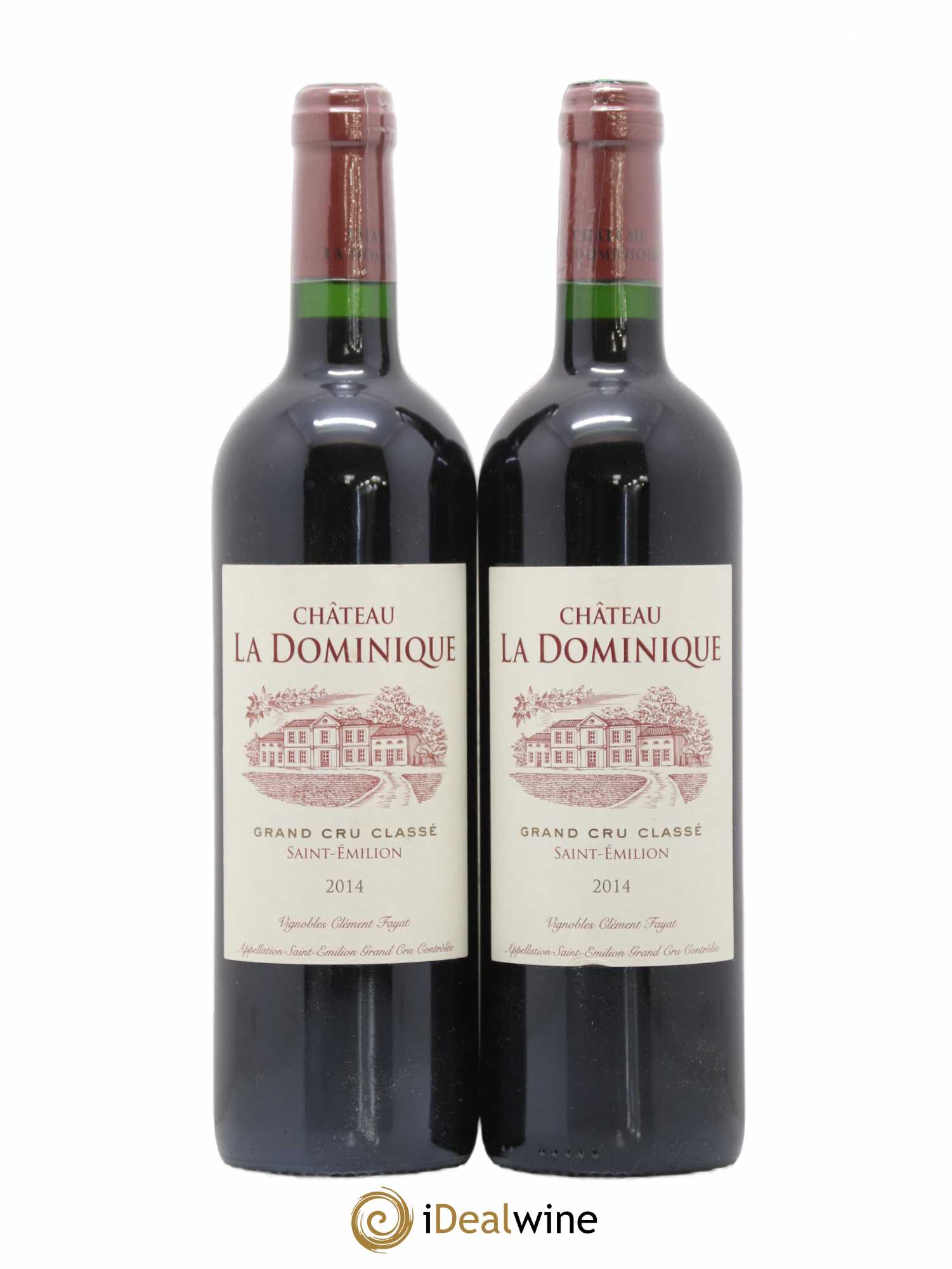 Château la Dominique Grand Cru Classé 2014 - Lot de 2 bouteilles - 0