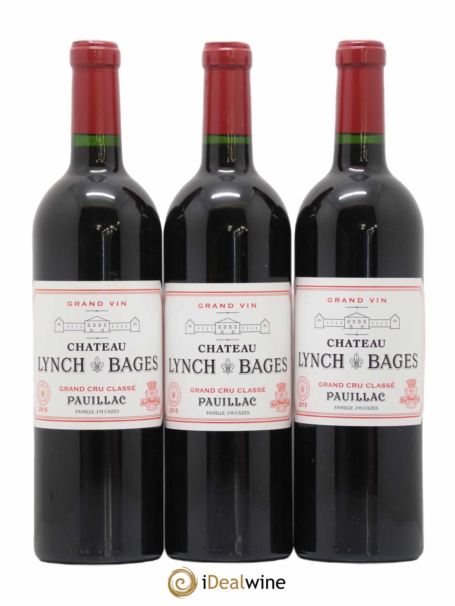 Château Lynch Bages 5ème Grand Cru Classé 2015 - Lot de 3 bouteilles - 0