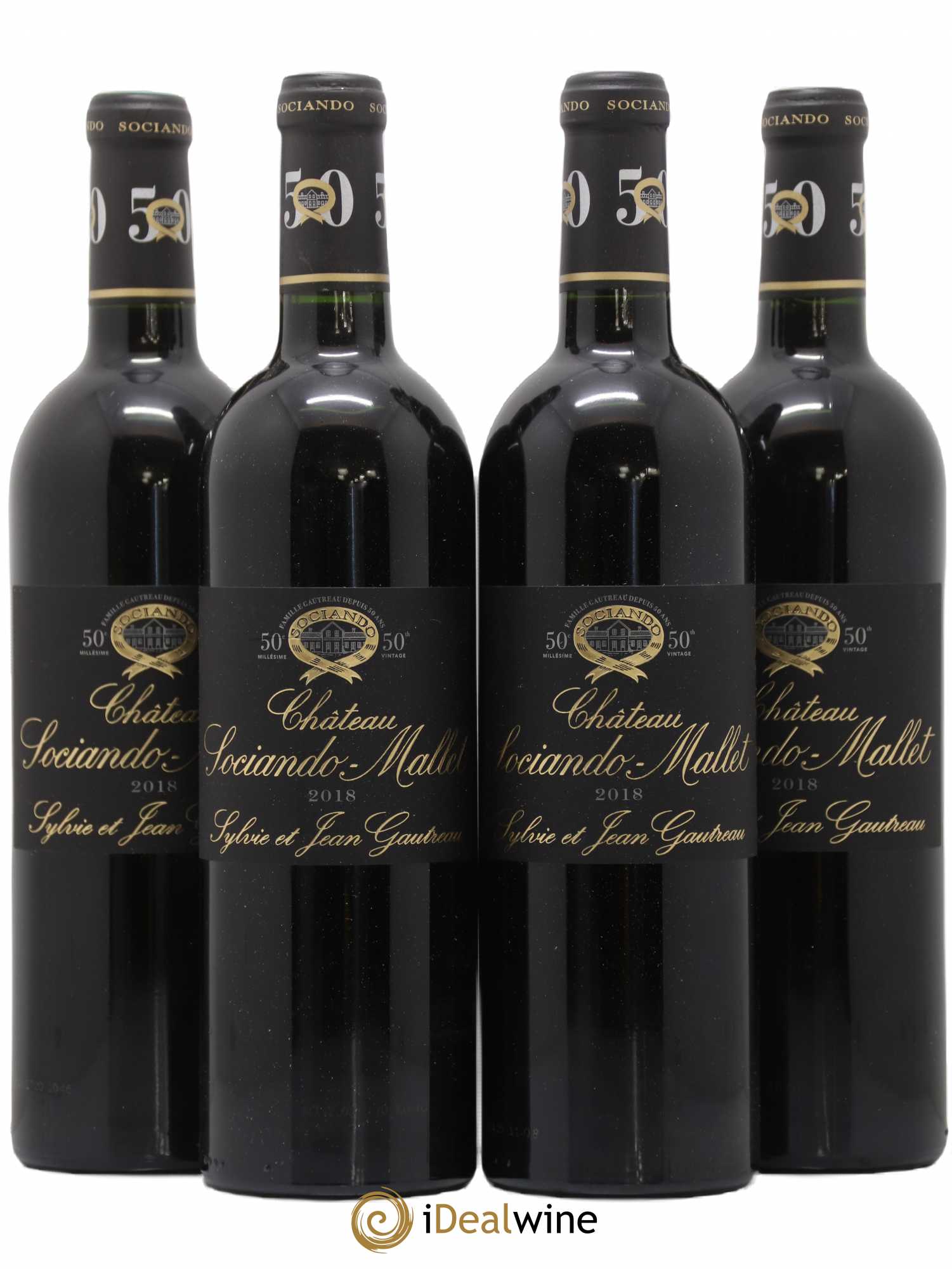 Château Sociando Mallet 2018 - Lot de 4 bouteilles - 0