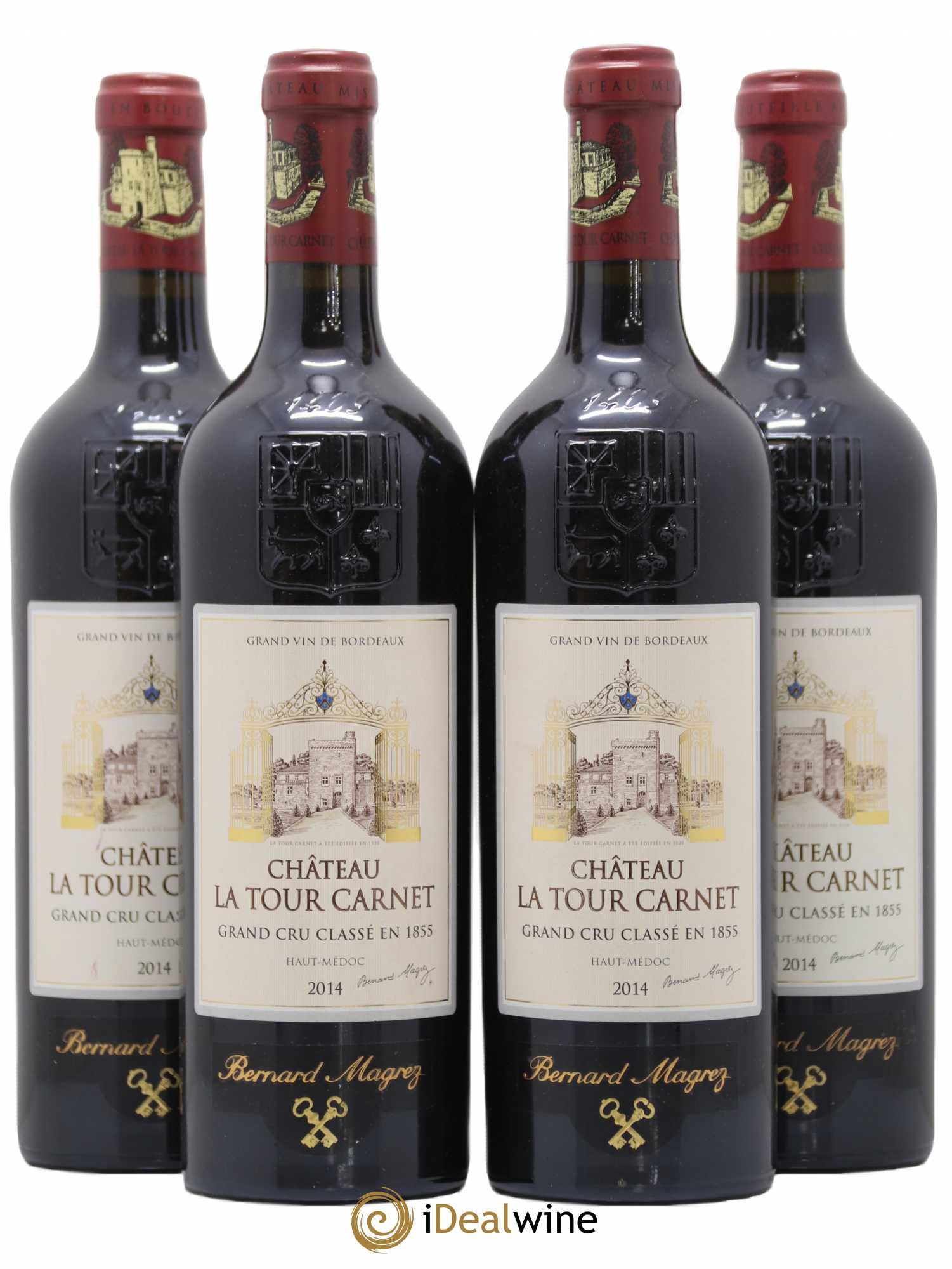 Château la Tour Carnet 4ème Grand Cru Classé 2014 - Lot de 4 bouteilles - 0