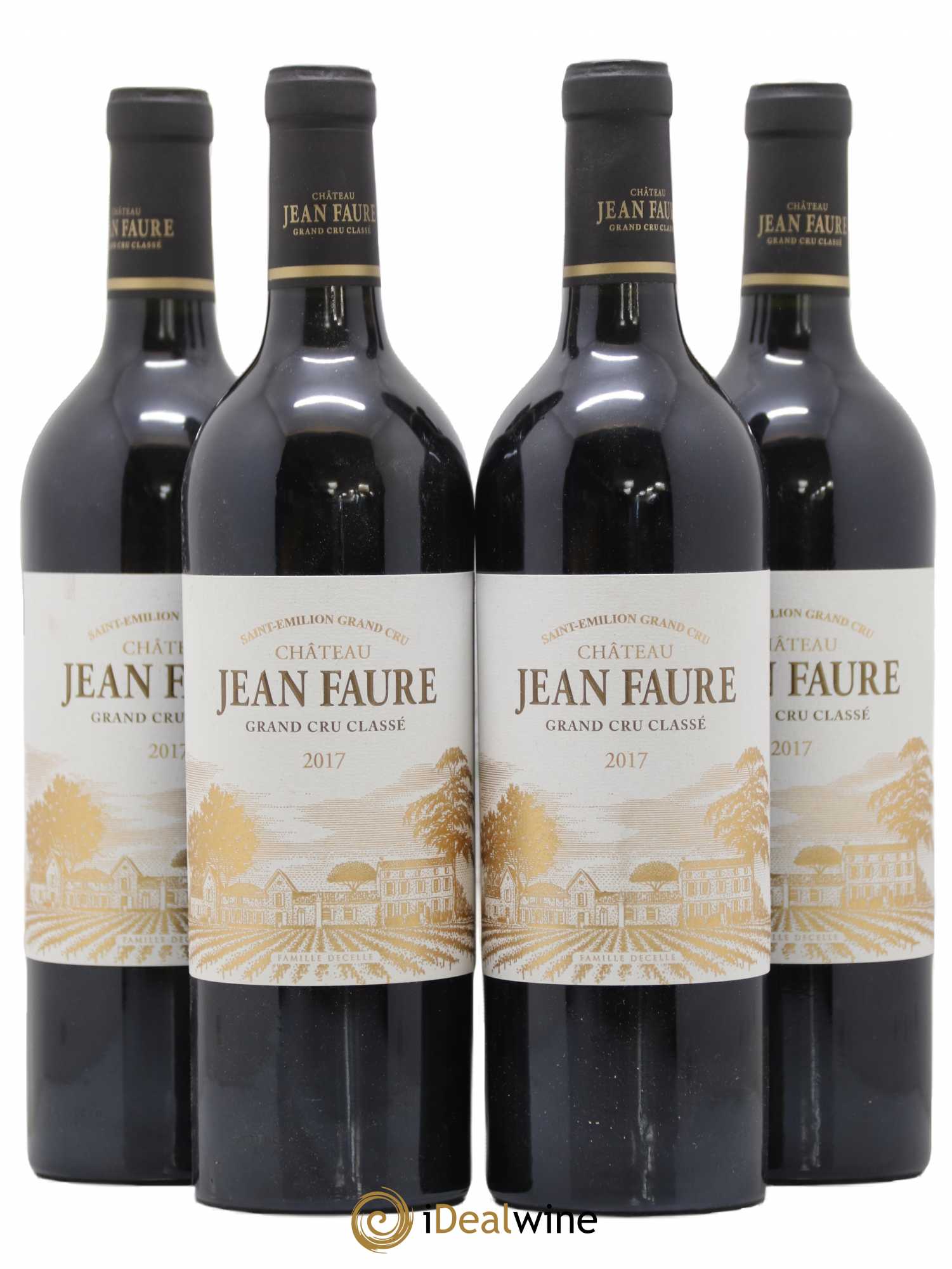 Château Jean Faure Grand Cru Classé 2017 - Lot de 4 bouteilles - 0