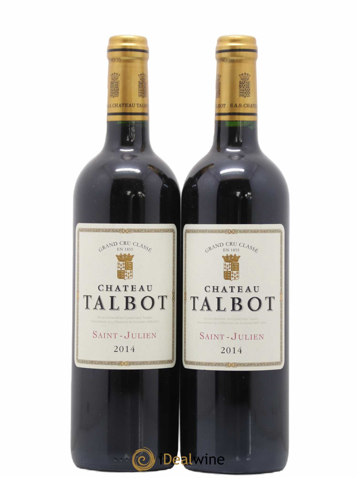 Château Talbot 4ème Grand Cru Classé 2014 - Lot de 2 bouteilles - 0