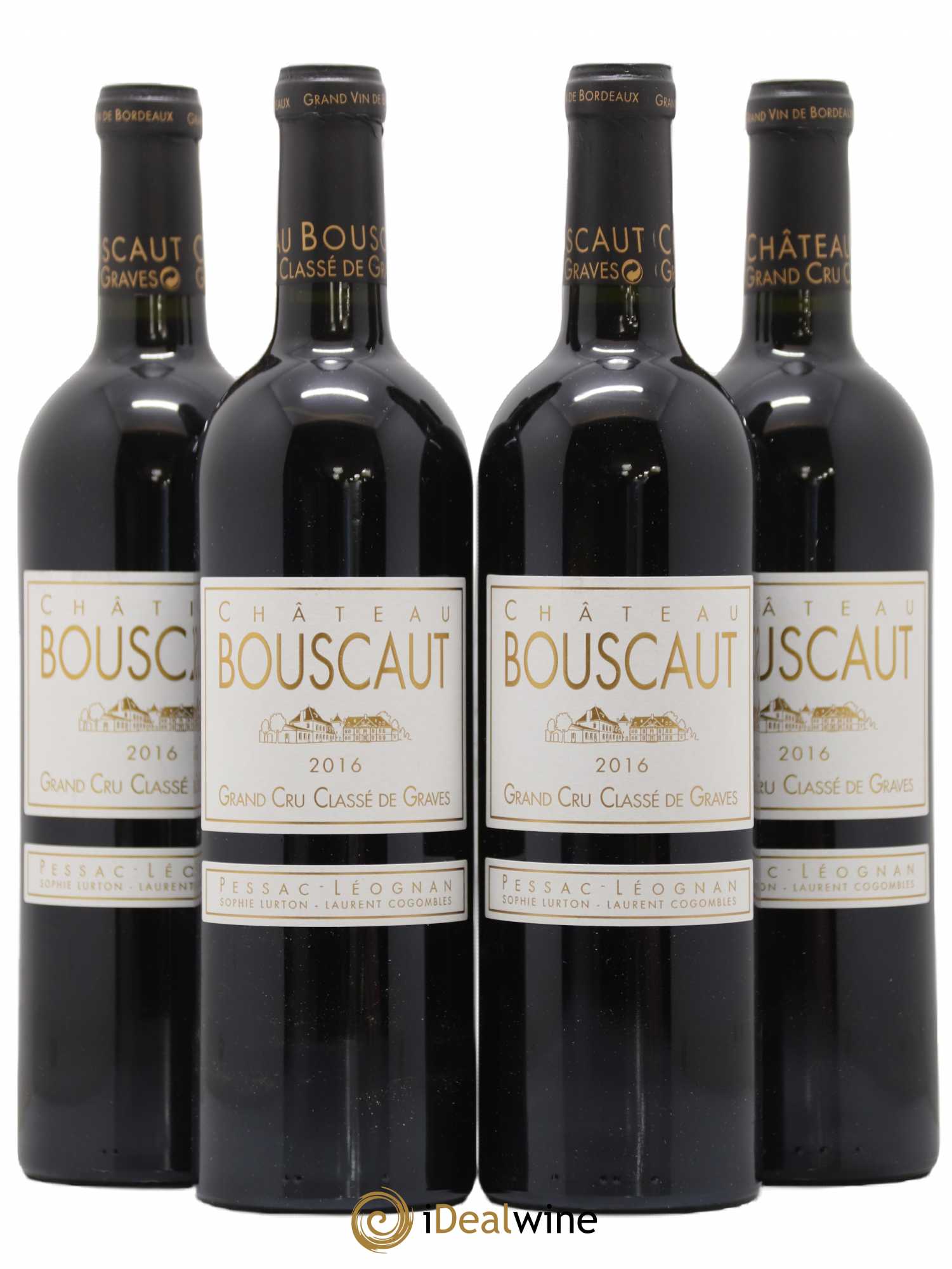 Château Bouscaut Cru Classé de Graves 2016 - Lot de 4 bouteilles - 0