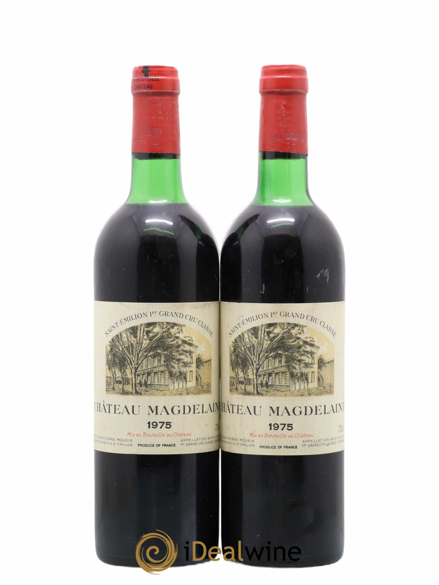 Château Magdelaine 1975 - Lot de 2 bouteilles - 0