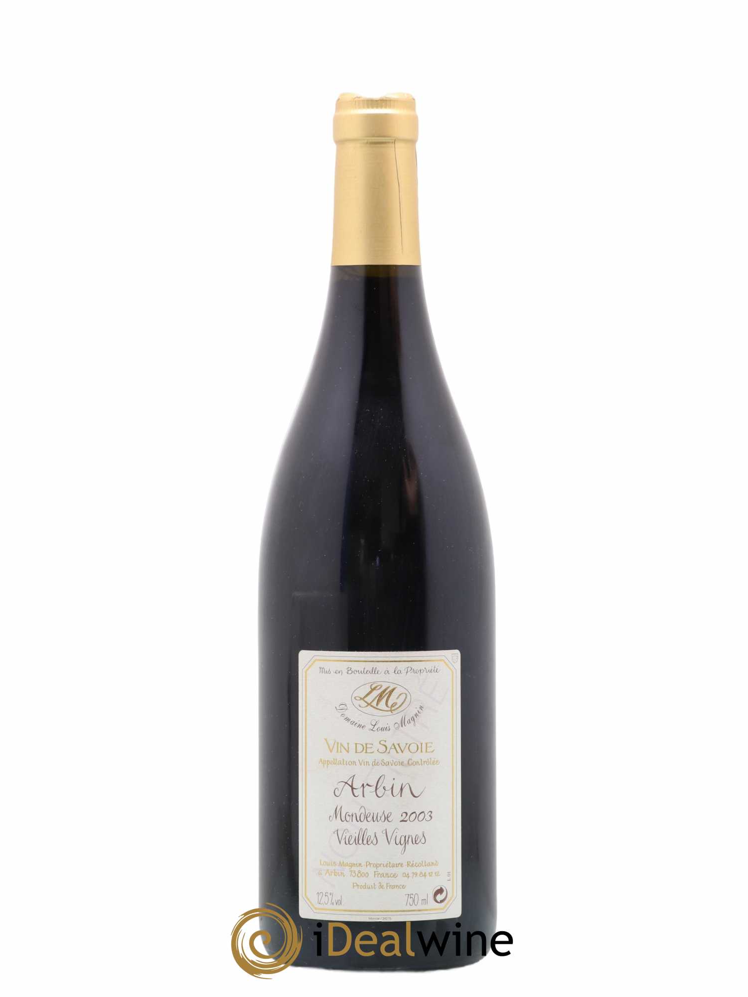 Vin de Savoie Arbin Mondeuse Vieilles Vignes Louis Magnin 2003 - Lot de 1 bouteille - 0