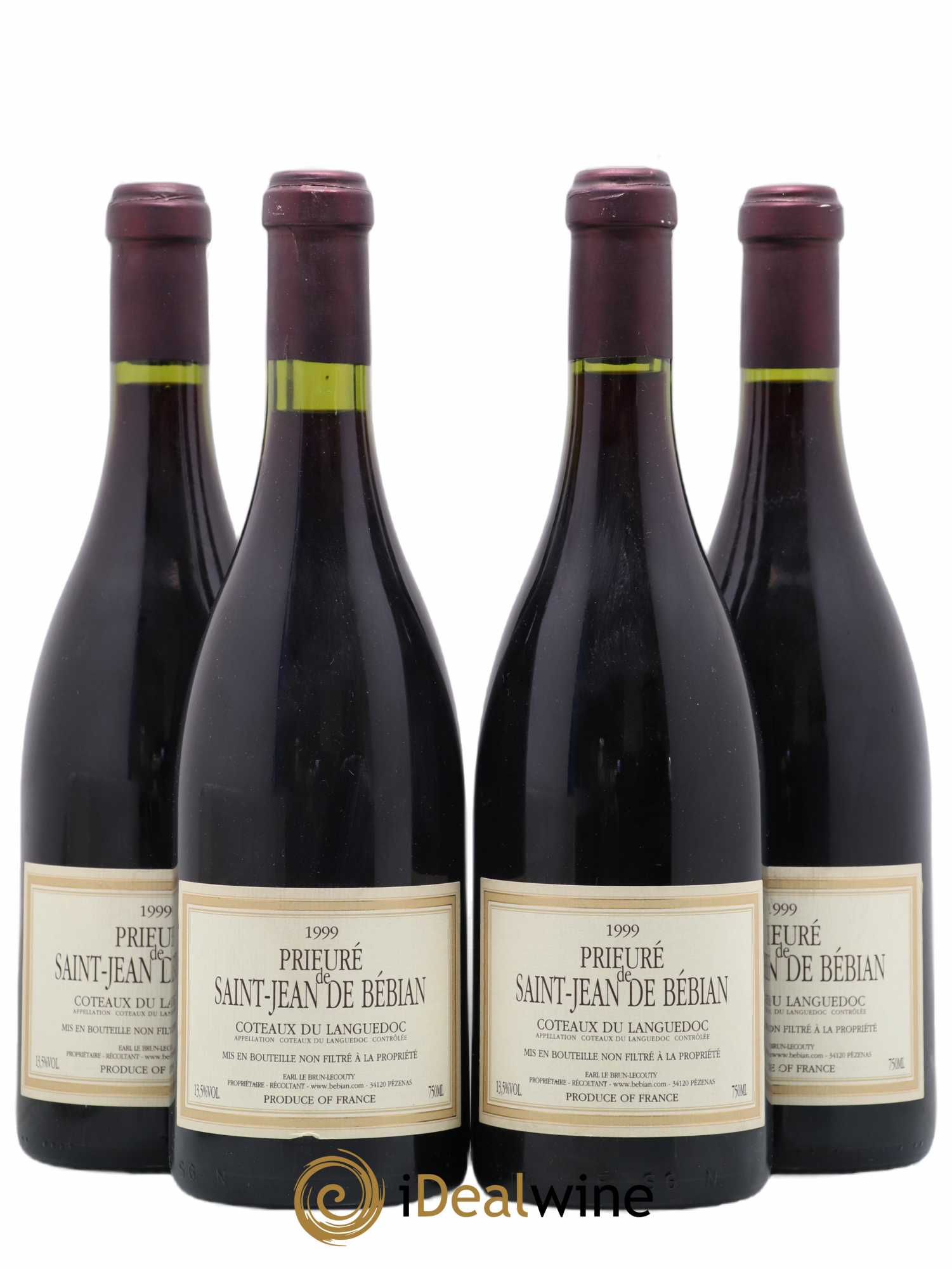 Languedoc Prieuré St-Jean de Bébian 1999 - Lot de 4 bouteilles - 0
