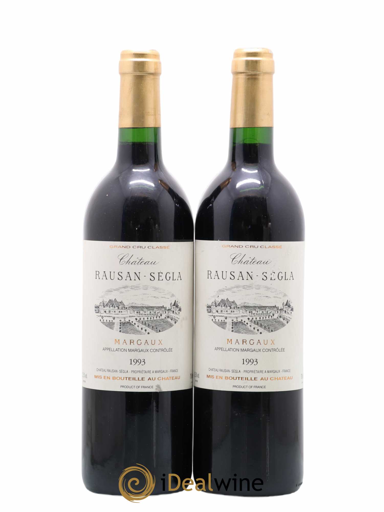 Château Rauzan Ségla Grand Cru Classé 1993 - Lot de 2 bouteilles - 0