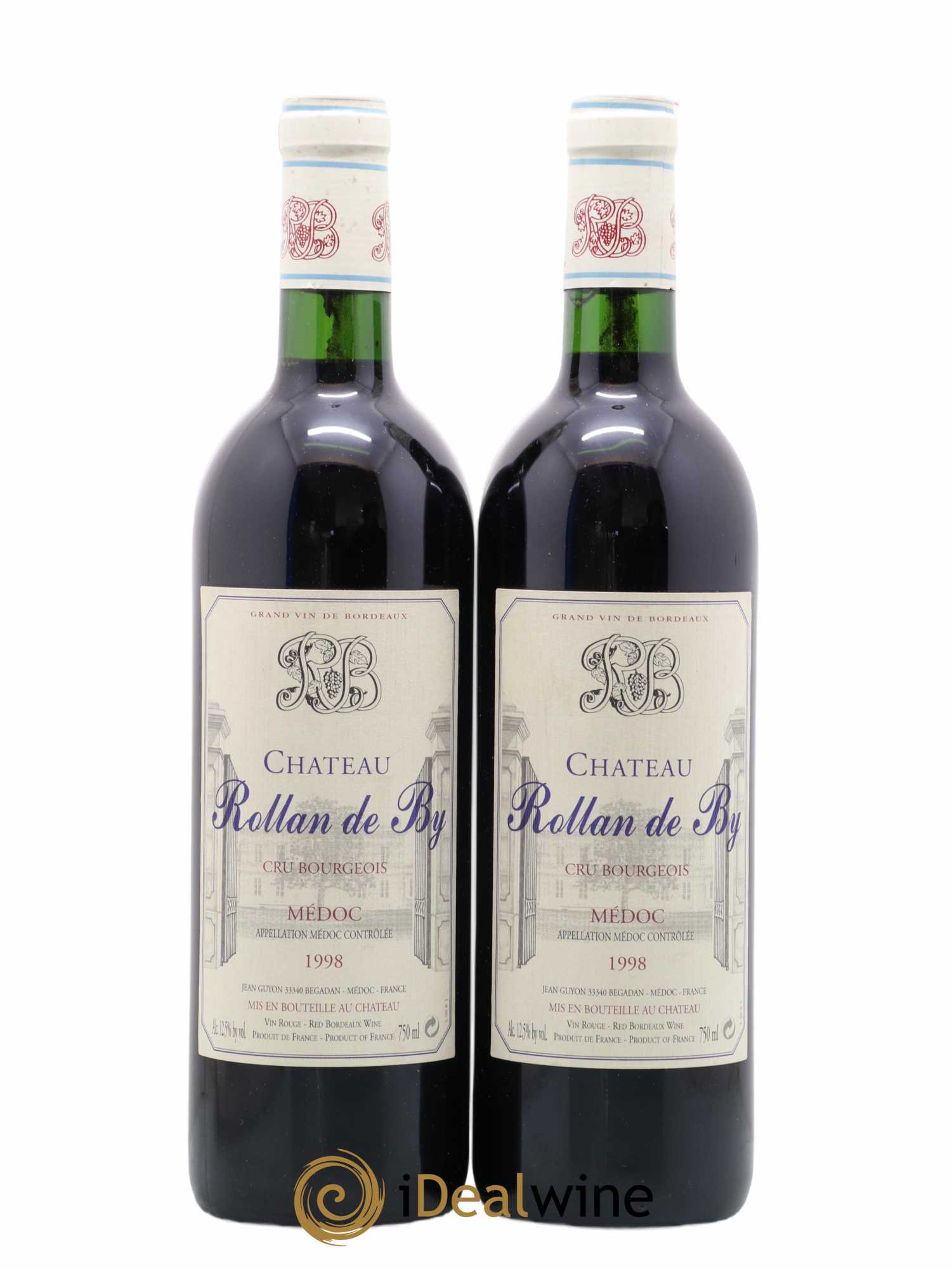 Château Rollan de By Cru Bourgeois 1998 - Lot de 2 bouteilles - 0