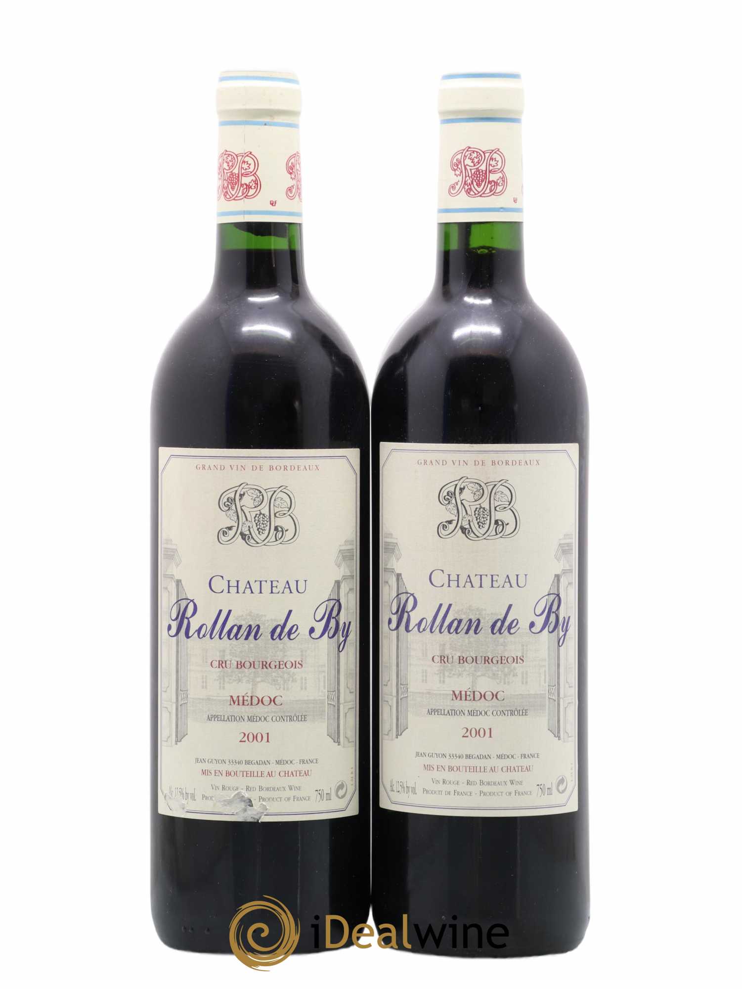 Château Rollan de By Cru Bourgeois 2001 - Lot de 2 bouteilles - 0