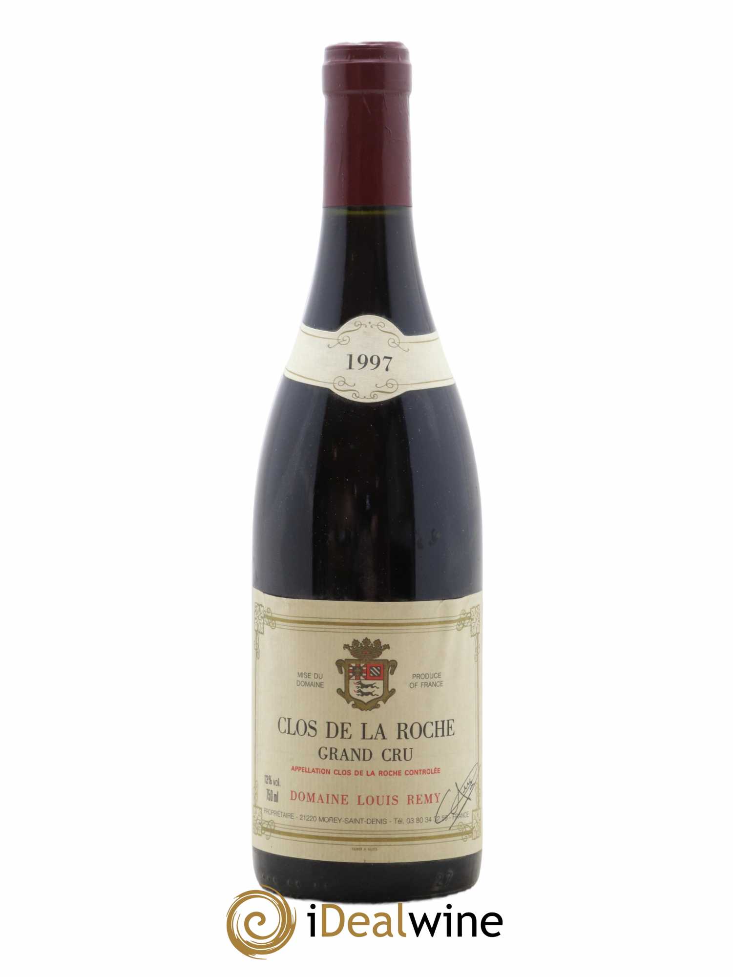 Clos de la Roche Grand Cru Domaine Louis Remy 1997 - Lot de 1 bouteille - 0