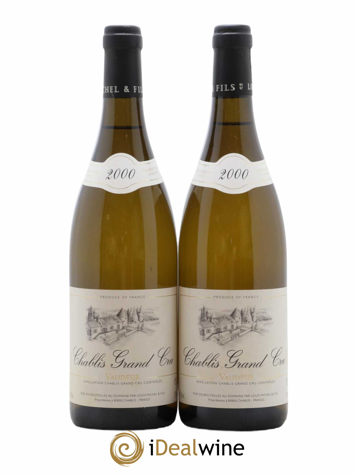 Chablis Grand Cru Vaudésir Louis Michel et Fils 2000 - Lot de 2 bouteilles - 0