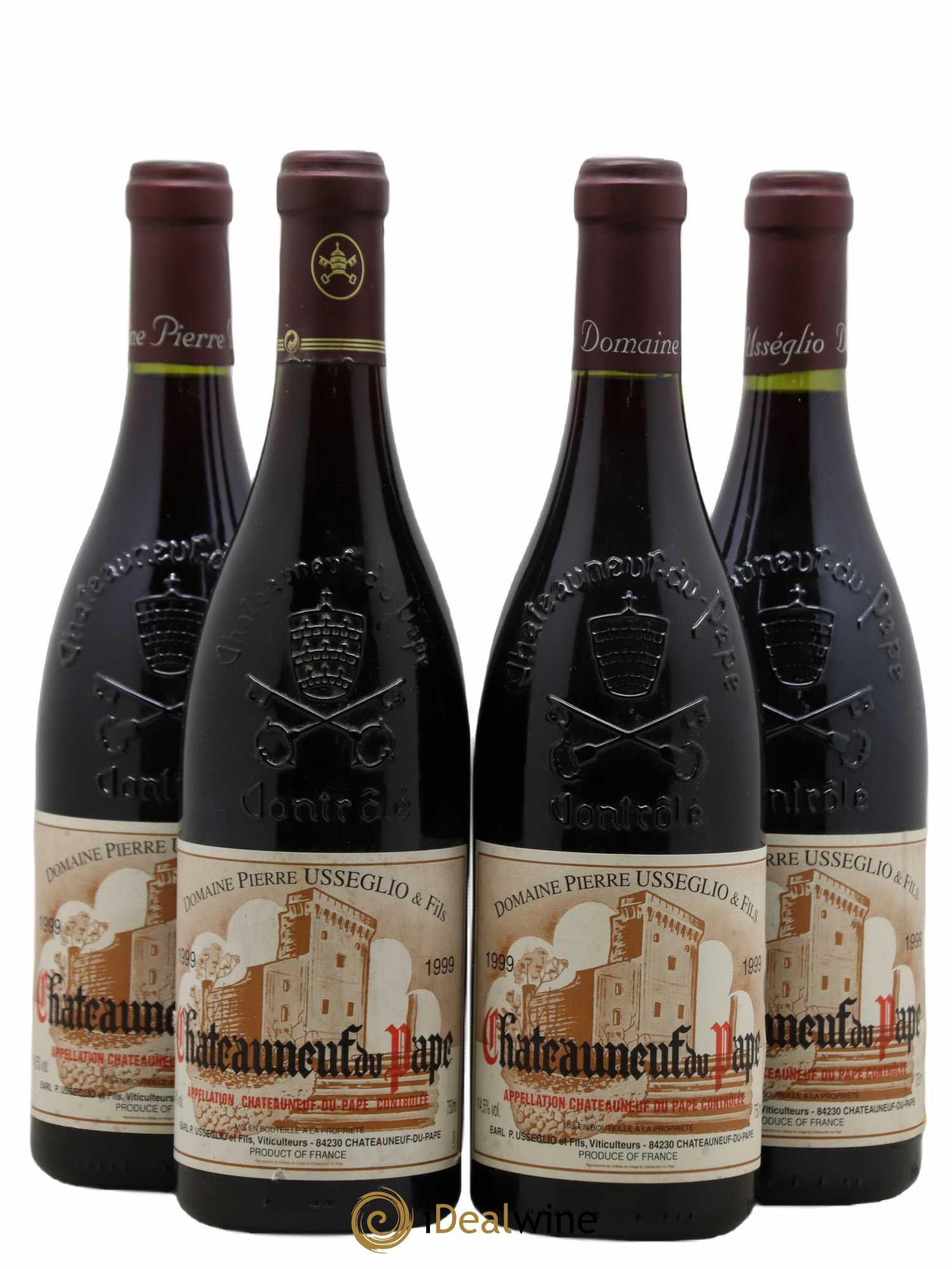 Châteauneuf-du-Pape Tradition Pierre Usseglio & Fils 1999 - Lot de 4 bouteilles - 0