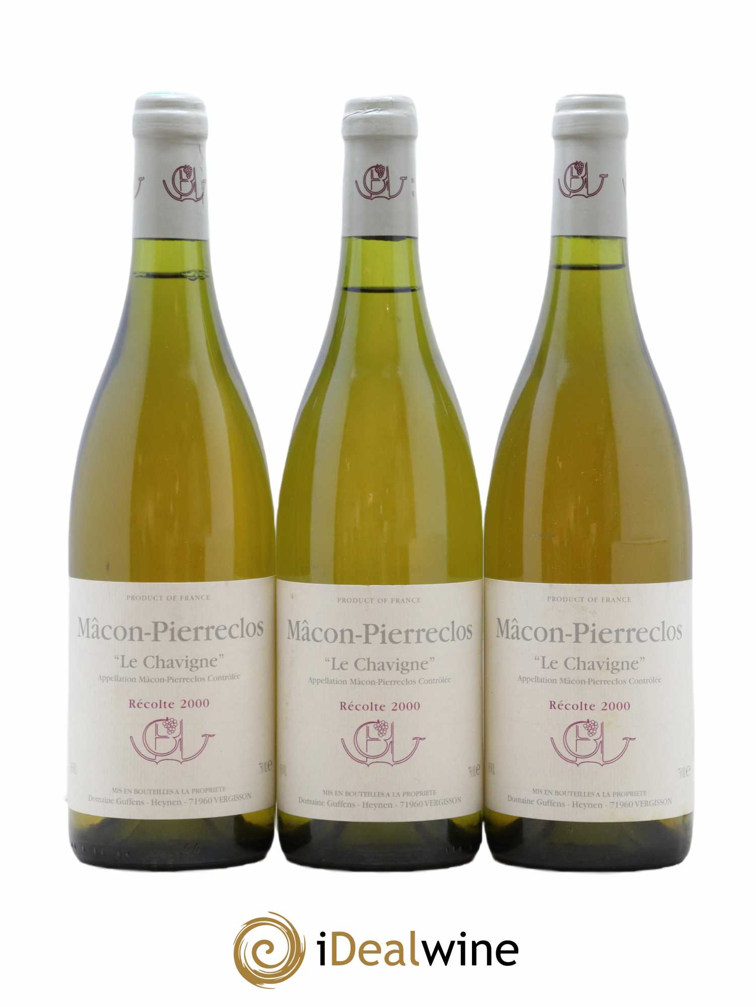 Mâcon-Pierreclos Le Chavigne Guffens-Heynen 2000 - Posten von 3 Flaschen - 0