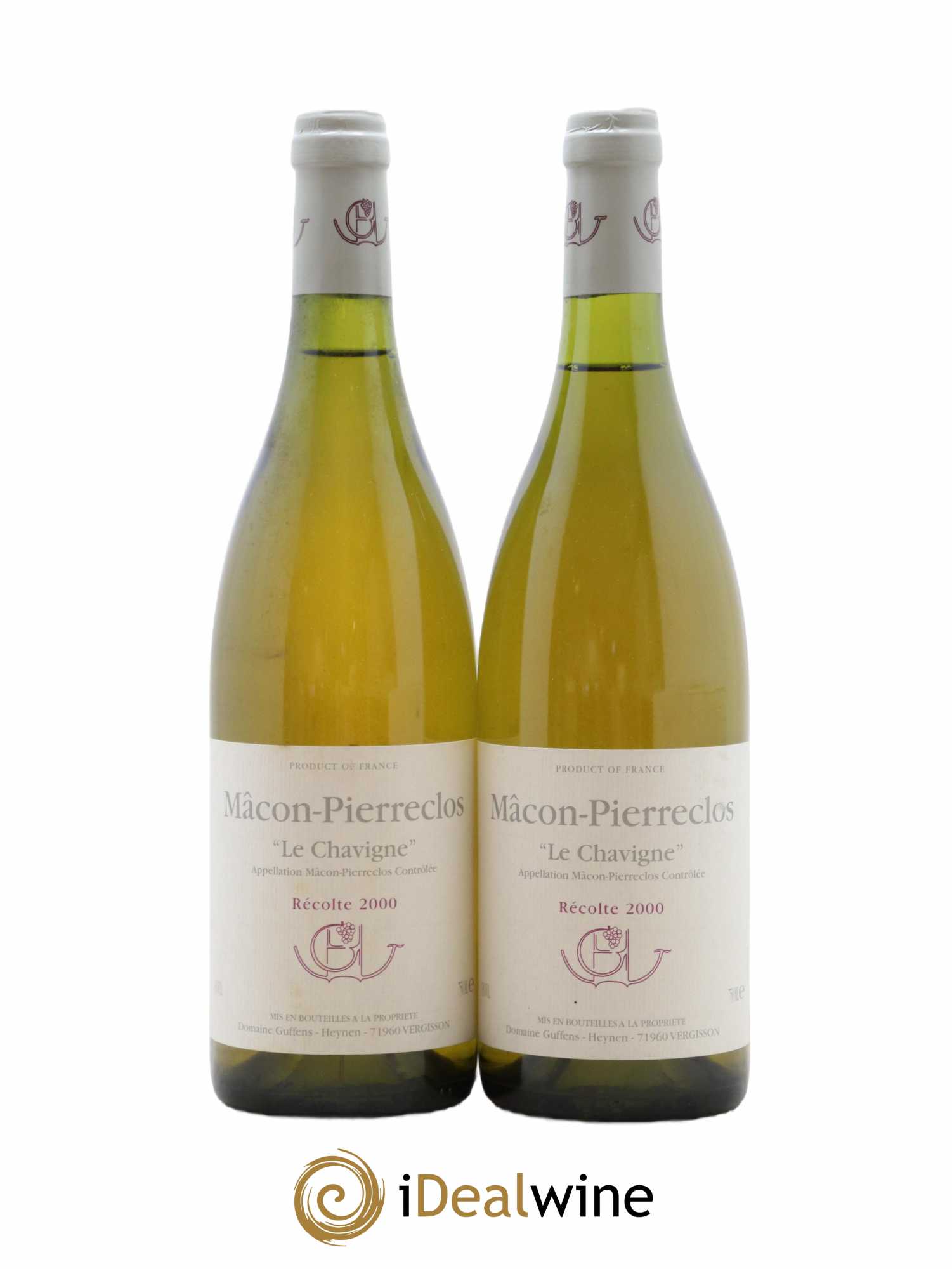 Mâcon-Pierreclos Le Chavigne Guffens-Heynen 2000 - Lot de 2 bouteilles - 0