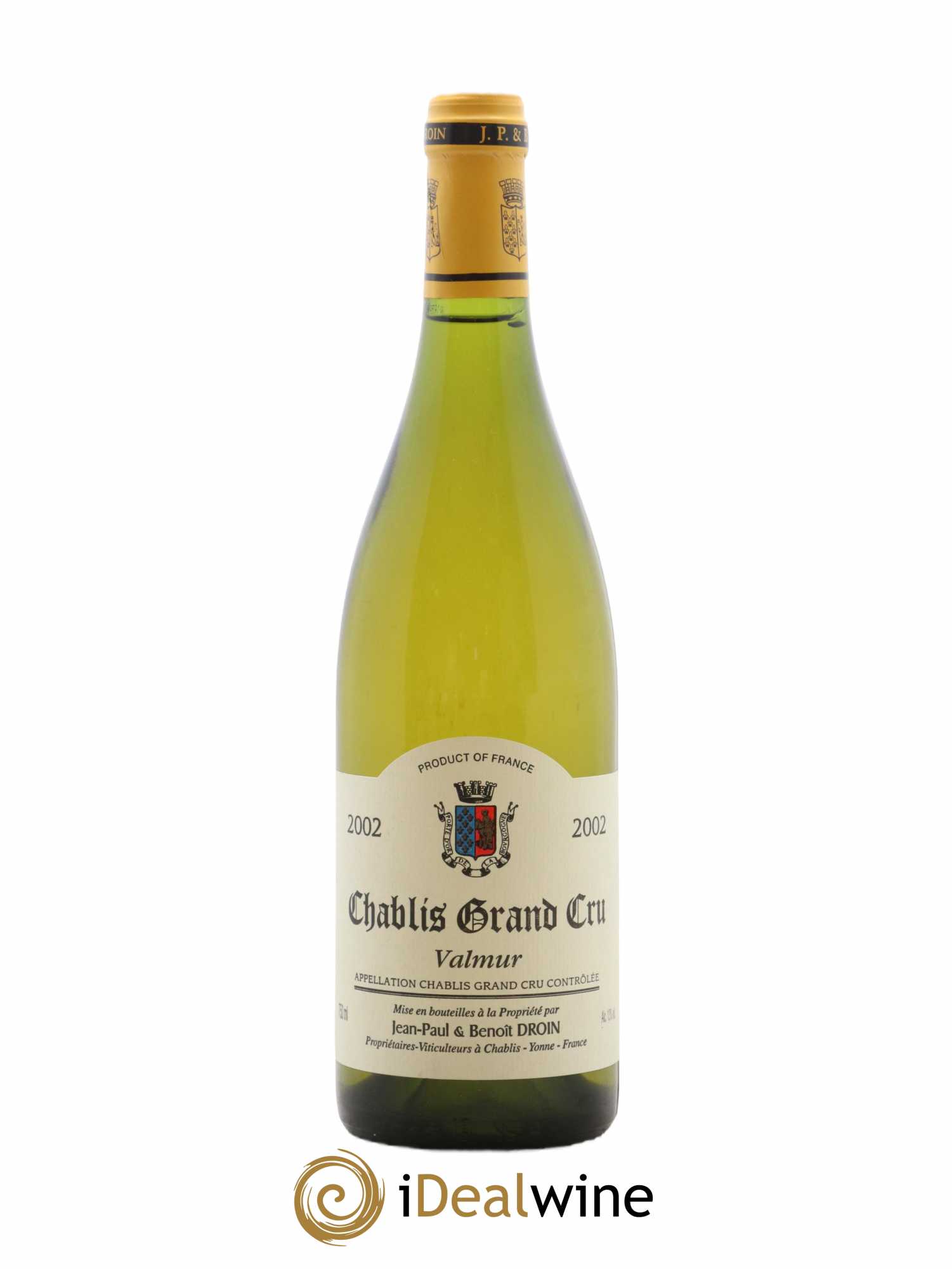 Chablis Grand Cru Valmur Jean-Paul & Benoît Droin (Domaine) 2002 - Posten von 1 Flasche - 0