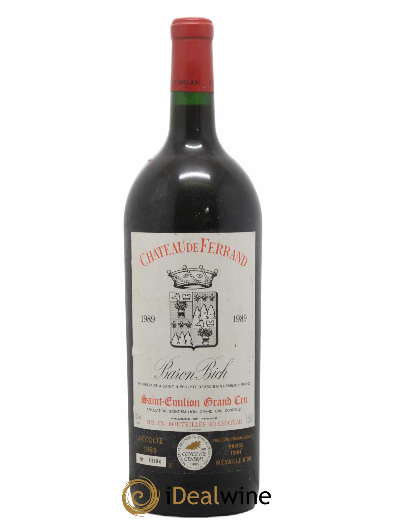Château de Ferrand Grand Cru Classé 1989 - Lot of 1 magnum - 0