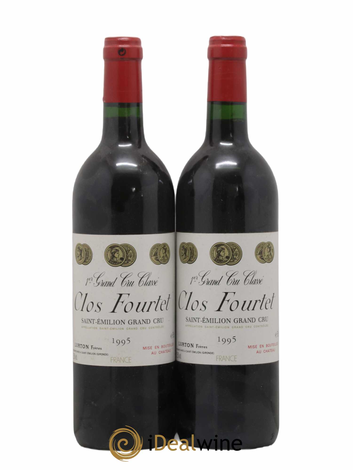 Clos Fourtet 1er Grand Cru Classé B 1995 - Lot de 2 bouteilles - 0