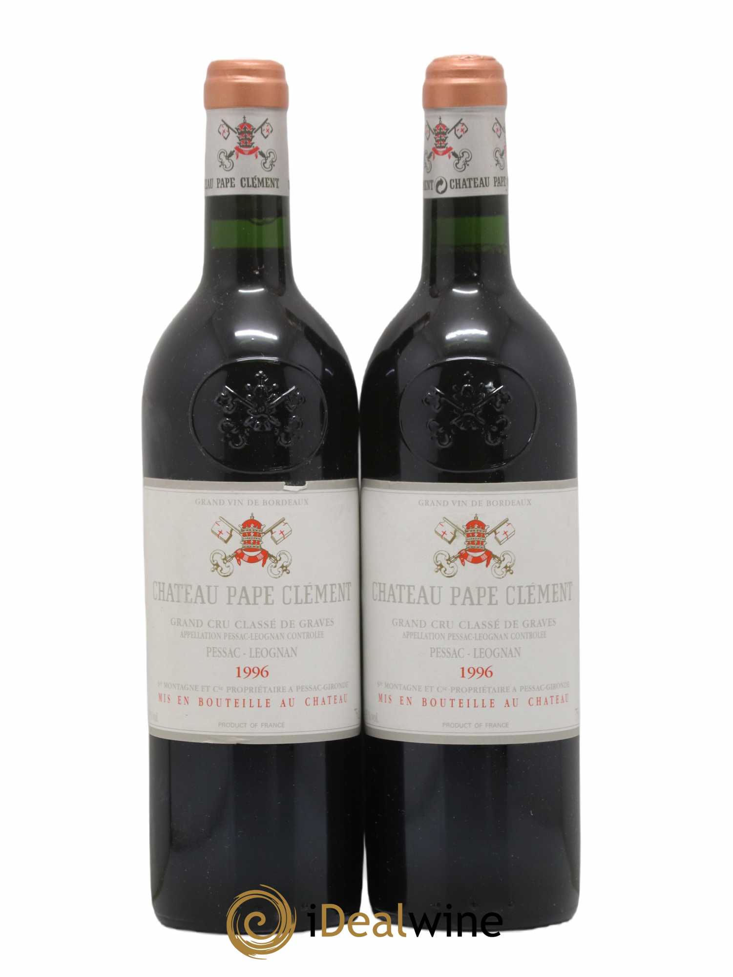 Château Pape Clément Cru Classé de Graves 1996 - Lot de 2 bouteilles - 0