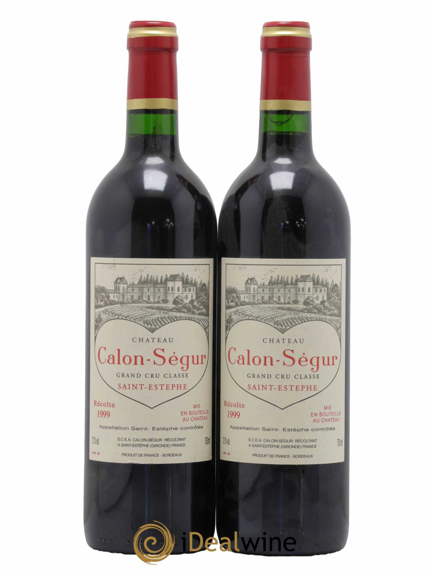 Château Calon Ségur 3ème Grand Cru Classé 1999 - Lot de 2 bouteilles - 0