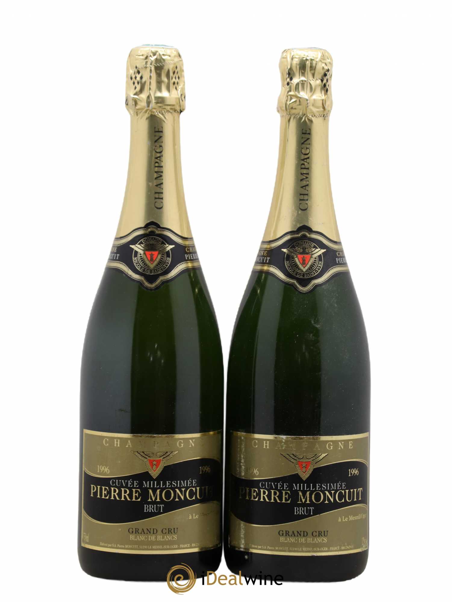 Brut Blanc de Blancs Pierre Moncuit 1996 - Lot de 2 bouteilles - 0