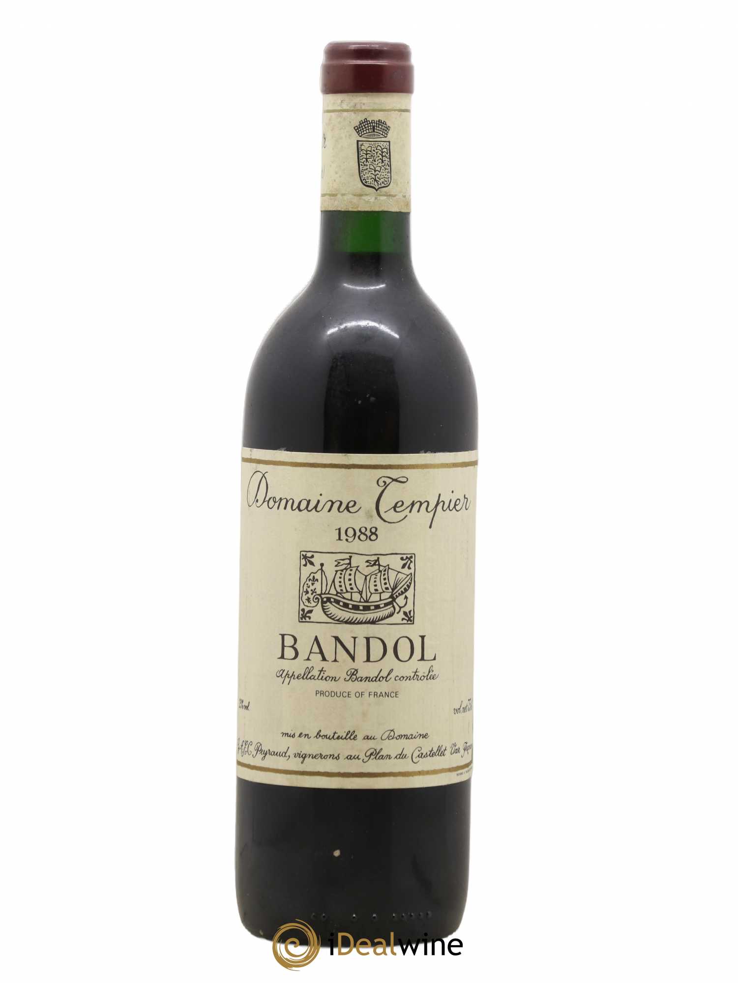 Bandol Domaine Tempier Famille Peyraud 1988 - Lot de 1 bouteille - 0
