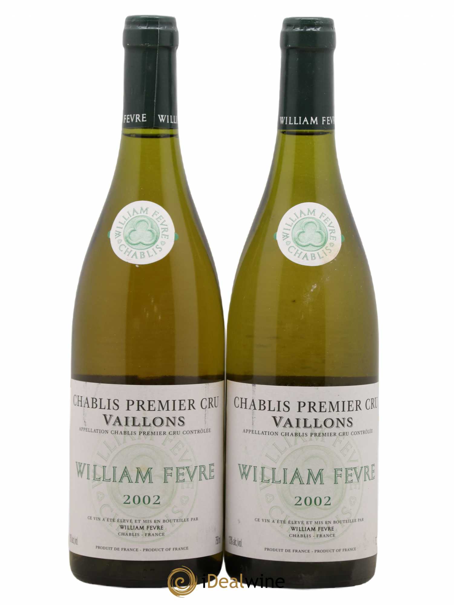 Chablis 1er Cru Vaillons William Fèvre 2002 - Lot de 2 bouteilles - 0