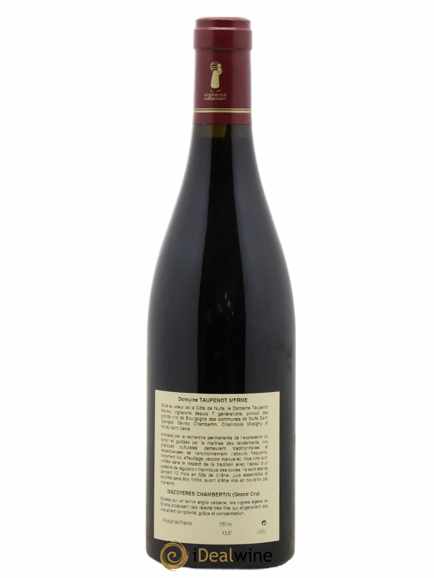 Mazoyères-Chambertin Grand Cru  2001 - Posten von 1 Flasche - 1