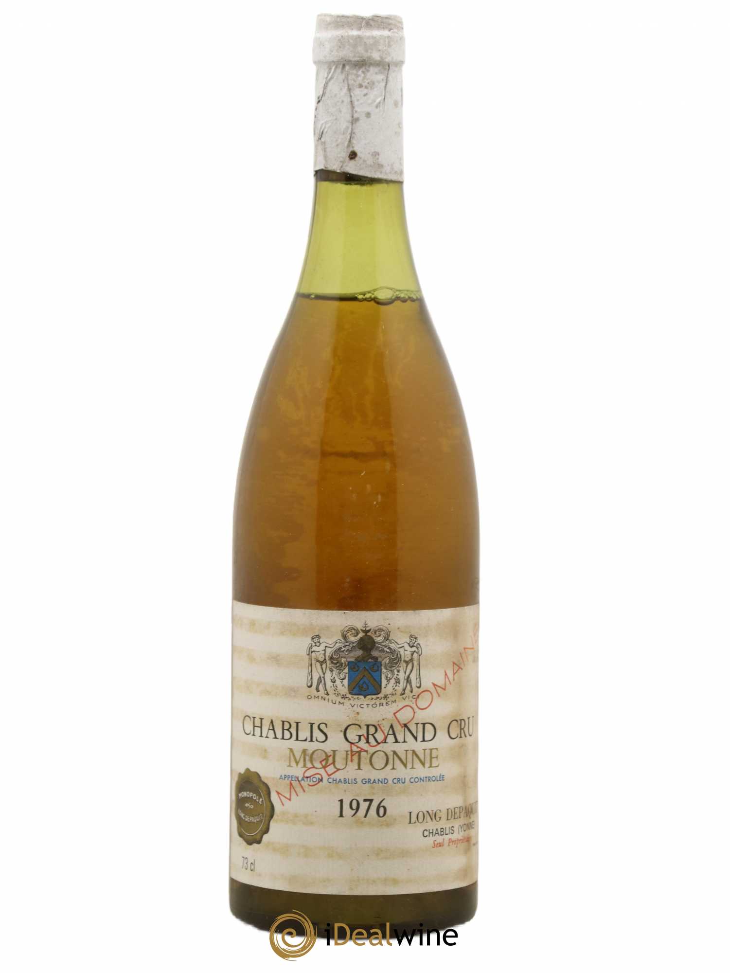 Chablis Grand Cru Moutonne Long Depaquit - Albert Bichot (Domaine) 1976 - Lot de 1 bouteille - 0