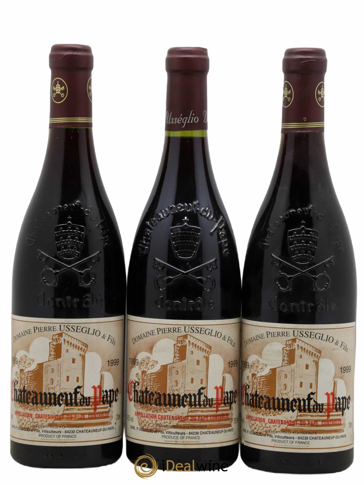 Châteauneuf-du-Pape Tradition Pierre Usseglio & Fils 1999 - Lot de 3 bouteilles - 0