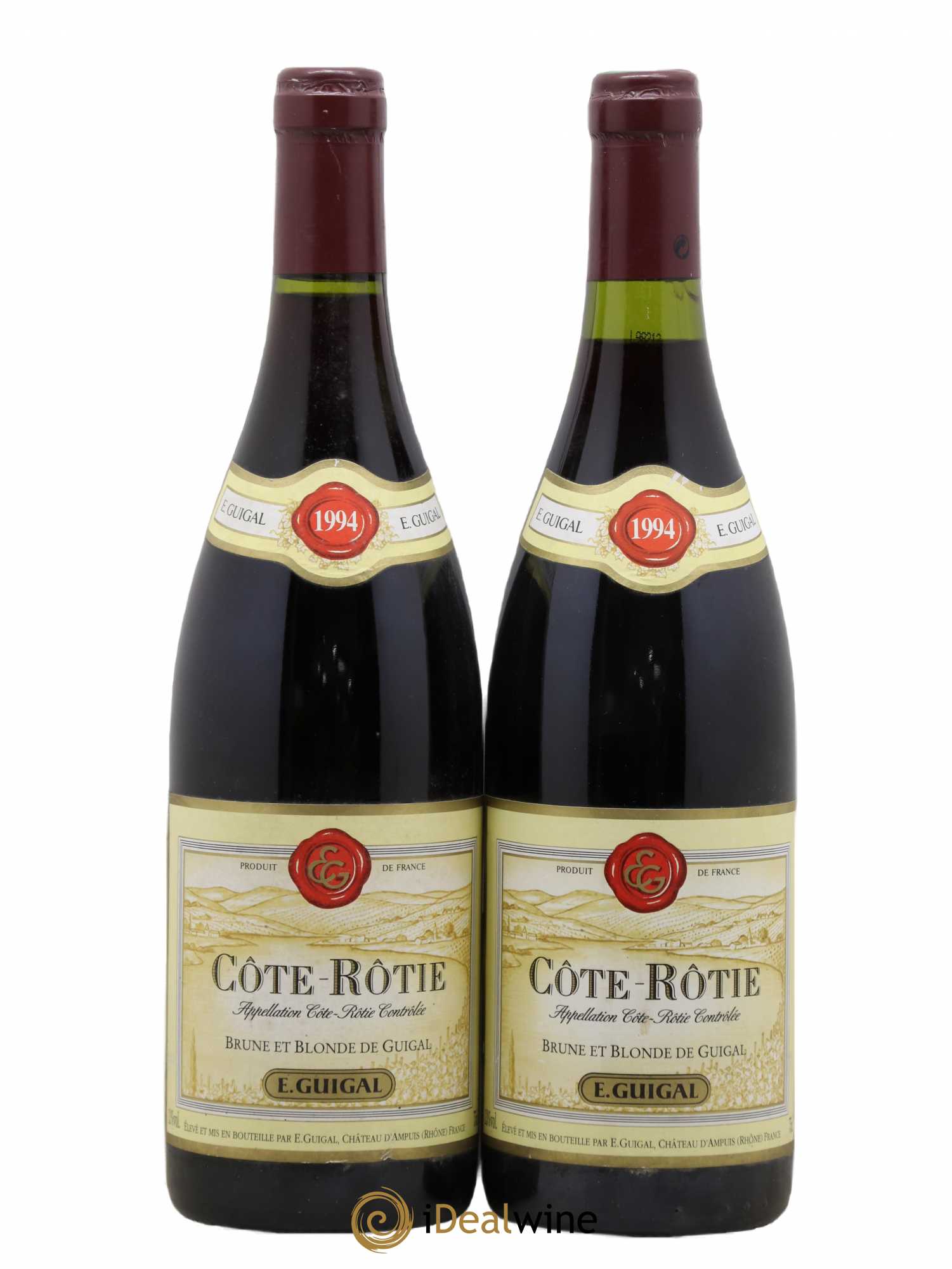 Côte-Rôtie Côtes Brune et Blonde Guigal 1994 - Lot de 2 bouteilles - 0